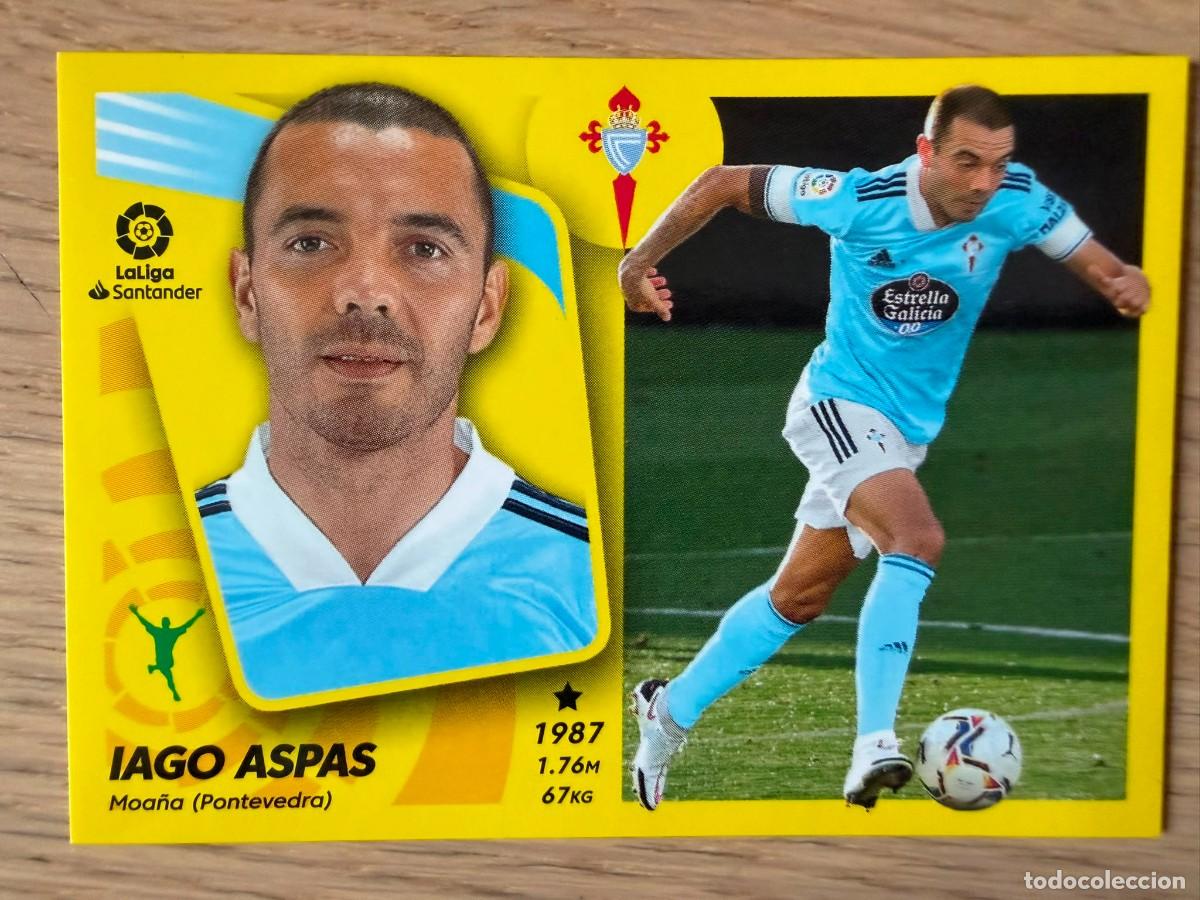 Cromos de f&uacute;tbol: 20 IAGO ASPAS CELTA VIGO 21 22 2021 2022 LIGA SANTANDER COLECCIONES ESTE SIN PEGAR STICKER
