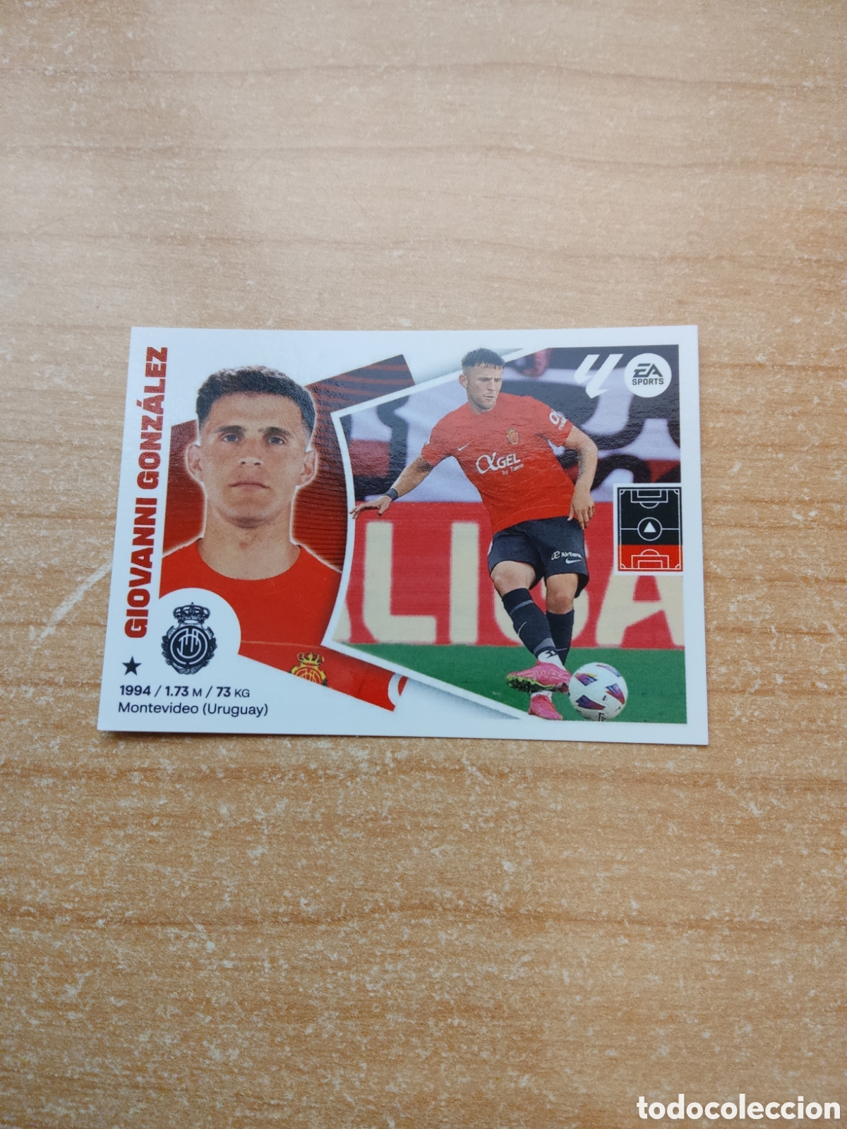 Cromos de f&uacute;tbol: 6 GIOVANNI GONZALEZ MALLORCA LIGA ESTE 2024 2025