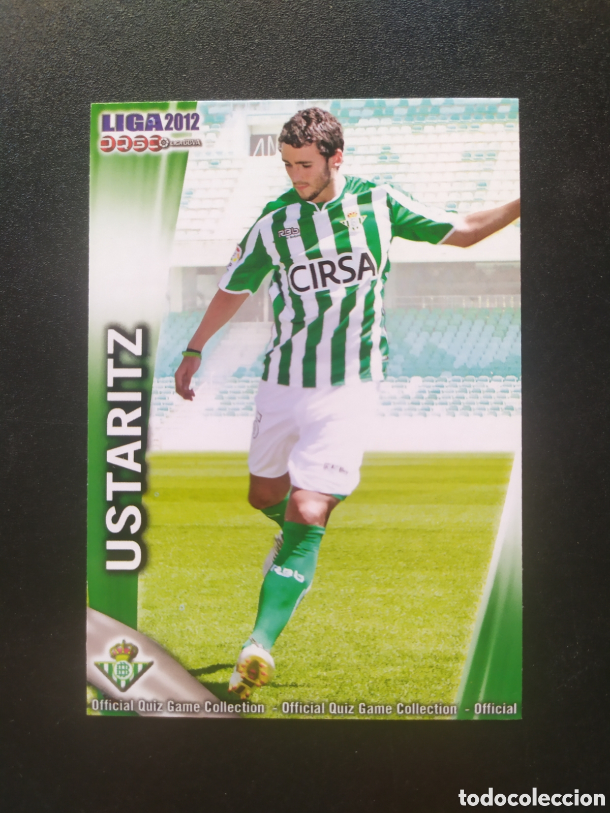 Football Stickers: Mundicromo fichas Liga 2011 2012 11 12 Ustaritz n&deg; 473 Real Betis