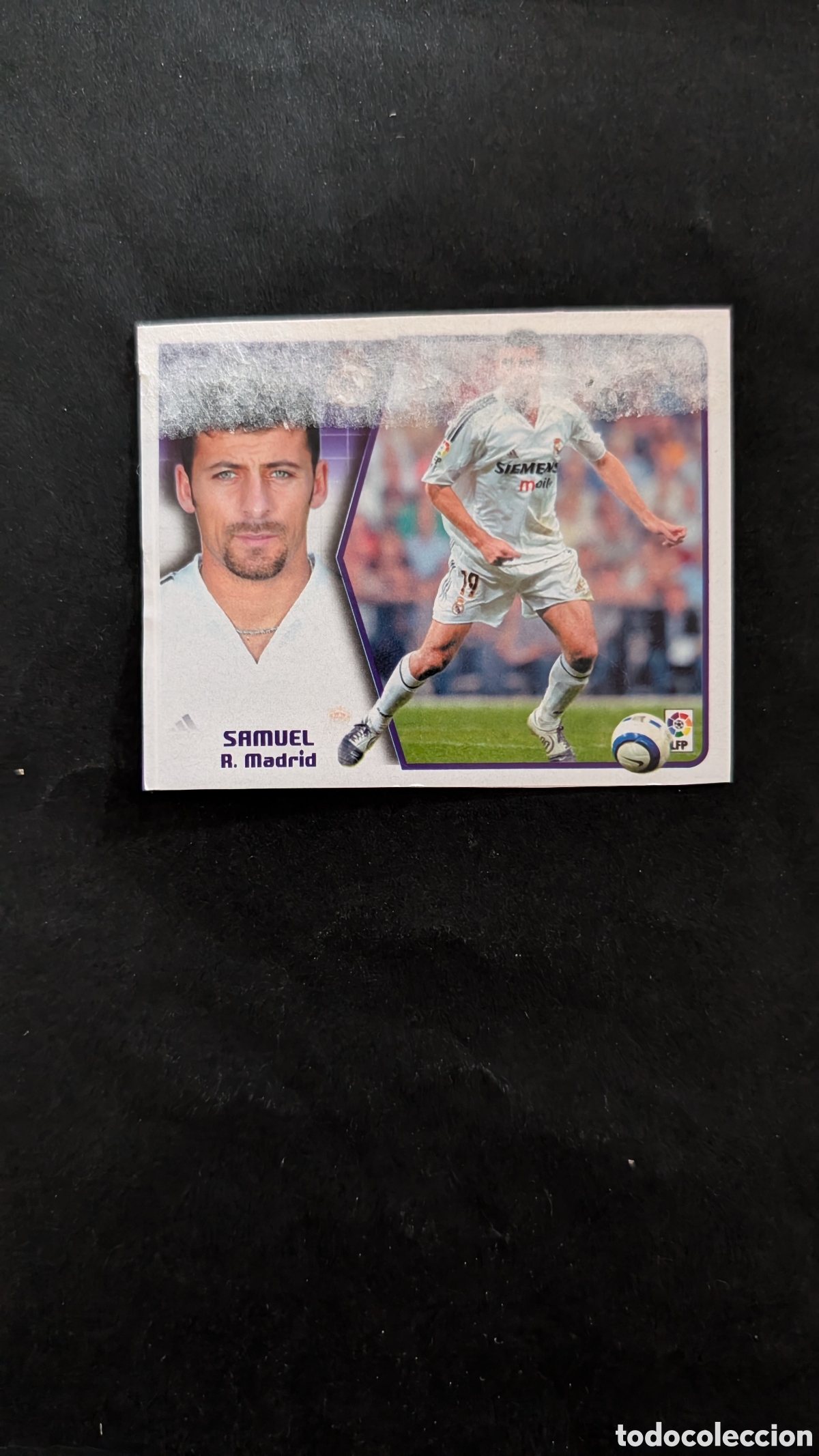 Cromos de f&uacute;tbol: SAMUEL REAL MADRID BAJA LIGA ESTE 2005/06 05 06 RECORTADO