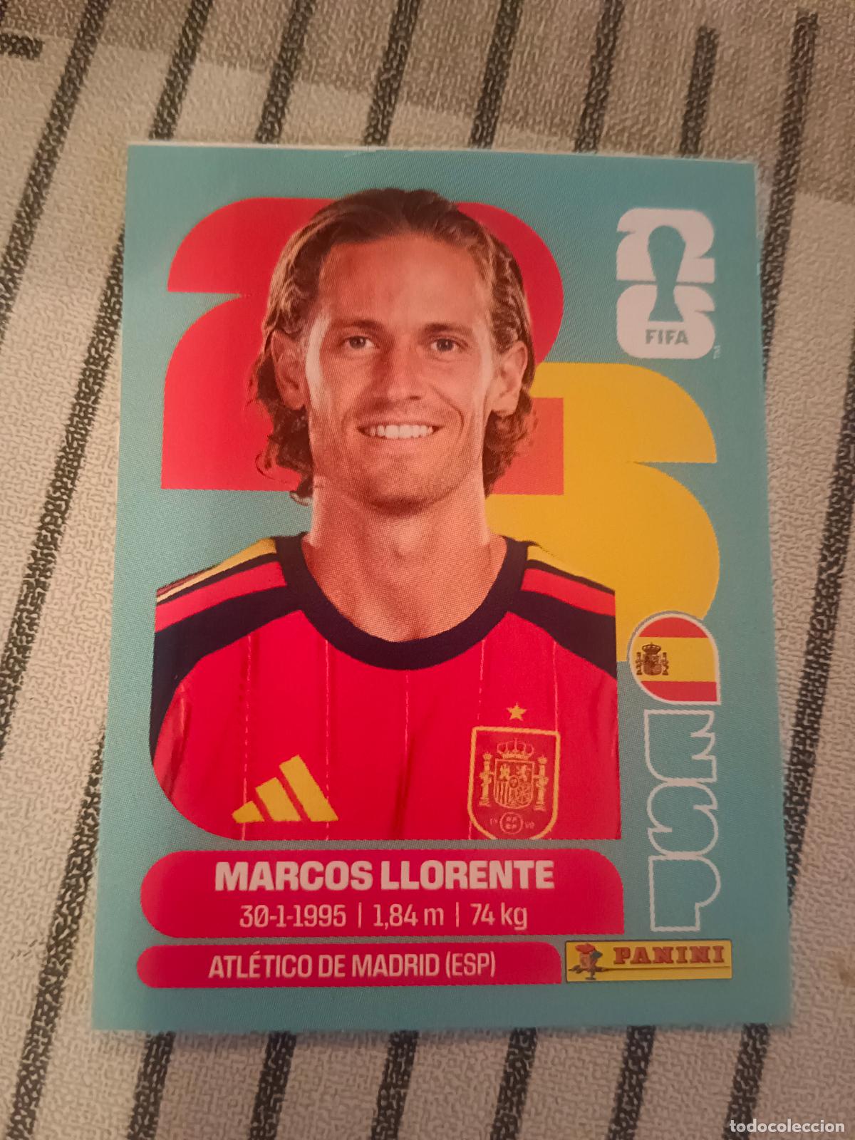 Cromos de f&uacute;tbol: MUNDIAL 2026 ACTUALIZACION ESPA&Ntilde;A J2 J 2 MARCOS LLORENTE FIFA WORLD CUP REVISTA JUGON