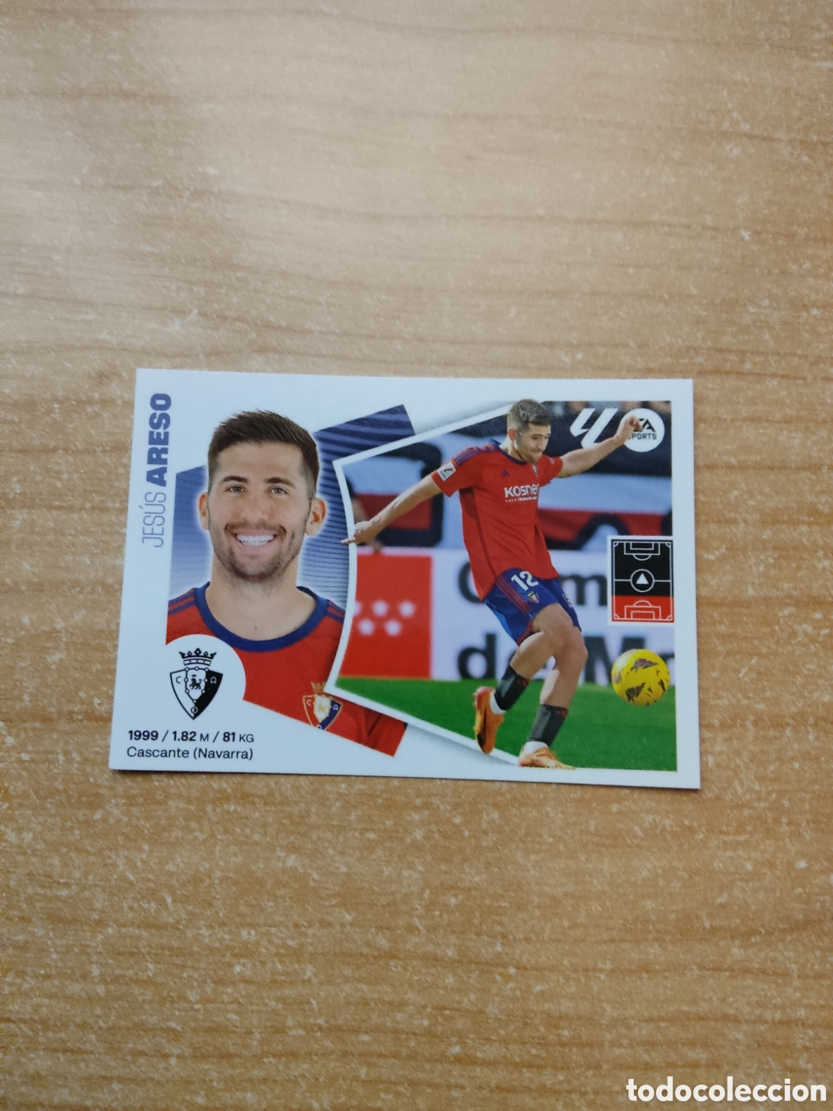 Cromos de f&uacute;tbol: 5 ARESO OSASUNA LIGA ESTE 2024 2025