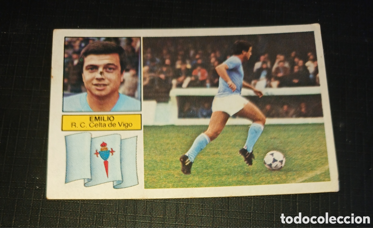 Cromos de f&uacute;tbol: Cromo Emilio R.C. Celta de Vigo Ed. Este Liga 1982 1983 82-83 Sin pegar, nunca pegado