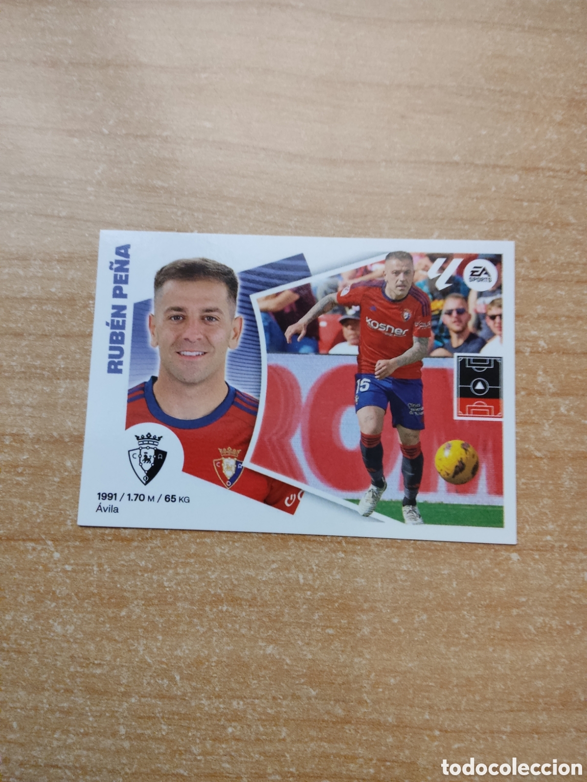 Cromos de f&uacute;tbol: 6 RUBEN PE&Ntilde;A OSASUNA LIGA ESTE 2024 2025