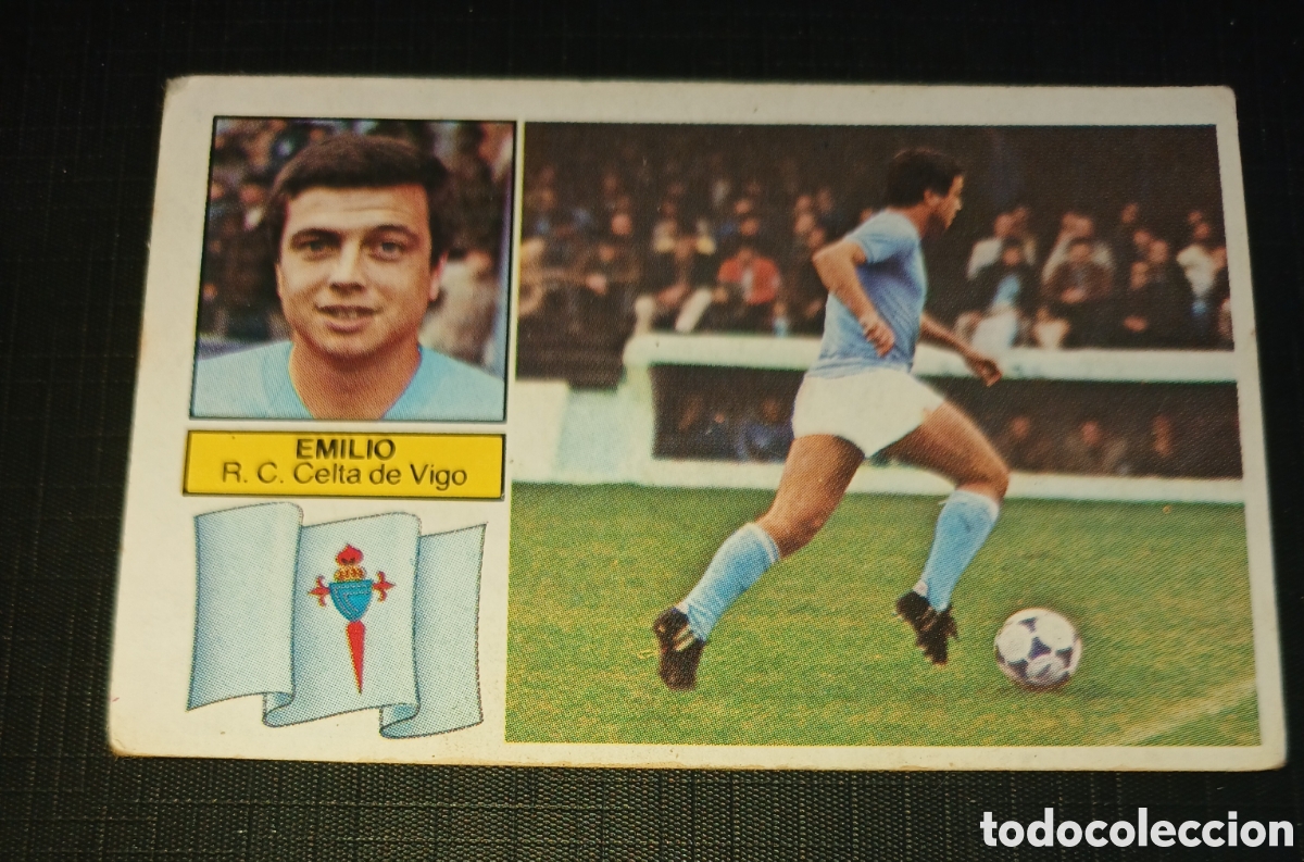 Cromos de f&uacute;tbol: Cromo Emilio R.C. Celta de Vigo Ed. Este Liga 1982 1983 82-83 Sin pegar, nunca pegado