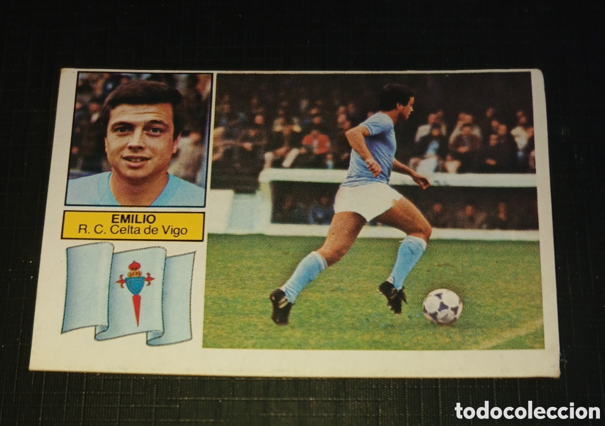 Cromos de Futebol: Cromo Emilio R.C. Celta de Vigo Ed. Este Liga 1982 1983 82-83 Sin pegar, nunca pegado