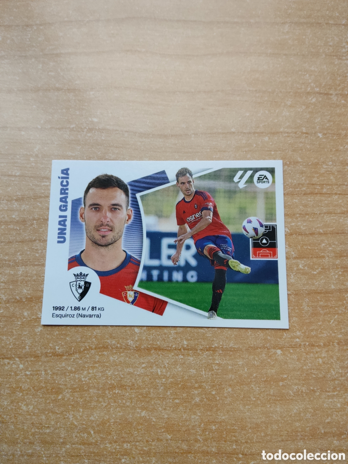 Cromos de Futebol: 8 BIS UNAI GARCIA OSASUNA LIGA ESTE 2024 2025