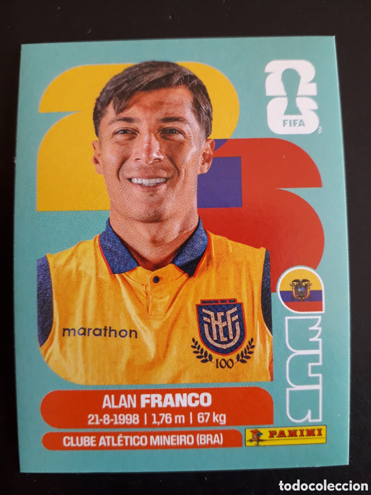 Cromos de f&uacute;tbol: FRANCO ECUADOR ECU 10 MUNDIAL F&Uacute;TBOL 2026 FIFA WORLD CUP PANINI SIN PEGAR PEDIDO M&Iacute;NIMO 3&euro;