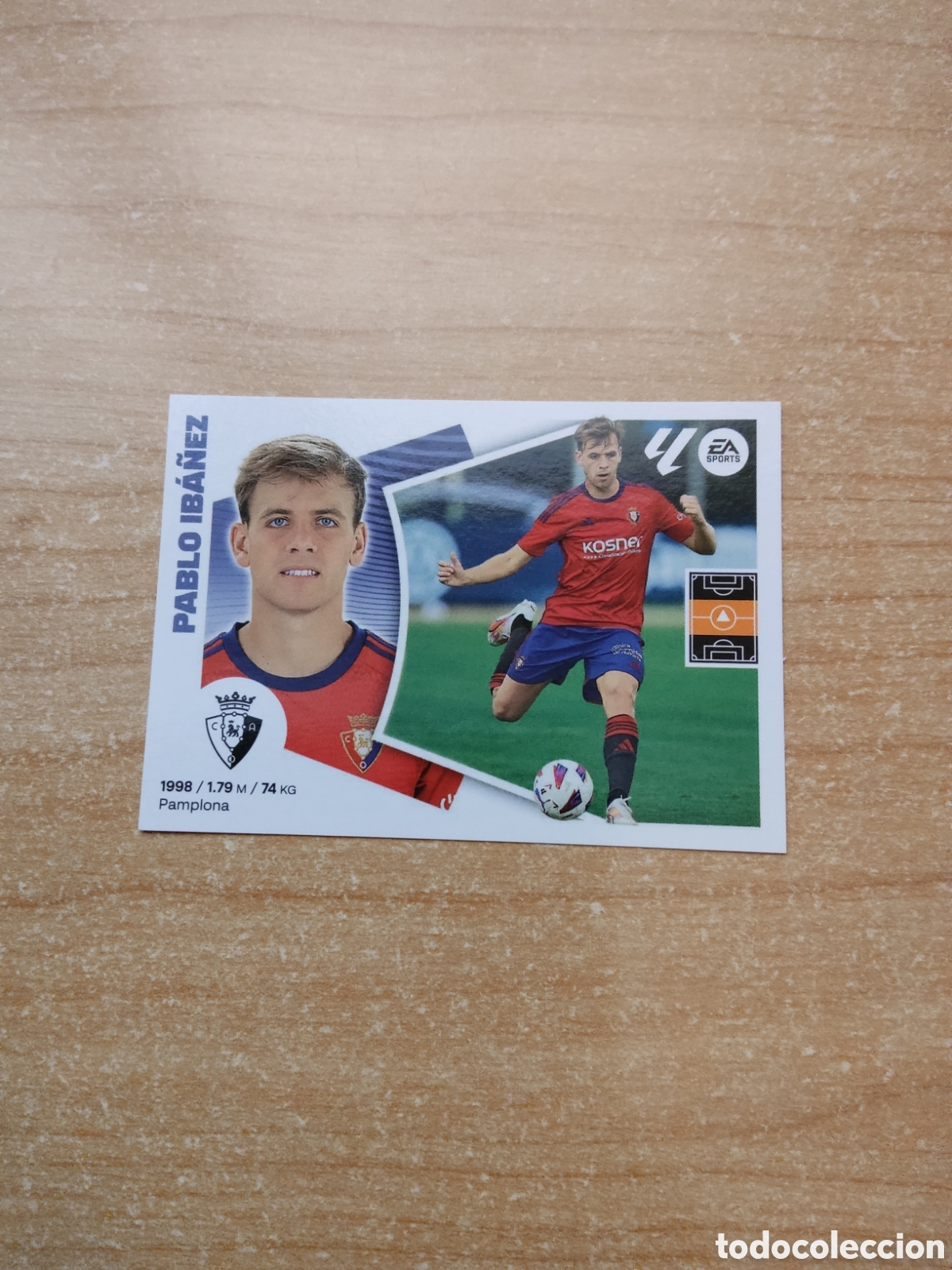 Cromos de f&uacute;tbol: 13 PABLO IBA&Ntilde;EZ OSASUNA LIGA ESTE 2024 2025