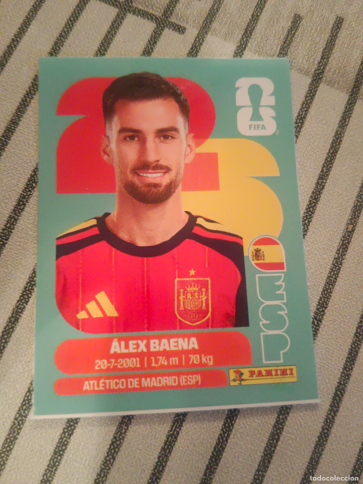 Cromos de f&uacute;tbol: MUNDIAL 2026 ACTUALIZACION ESPA&Ntilde;A J5 J 5 ALEX BAENA FIFA WORLD CUP REVISTA JUGON