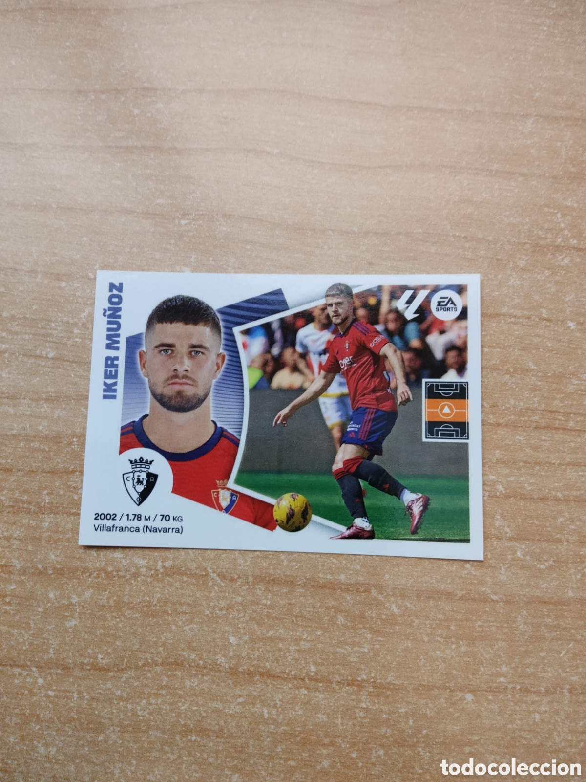 Cromos de f&uacute;tbol: 14 IKER MU&Ntilde;OZ OSASUNA LIGA ESTE 2024 2025
