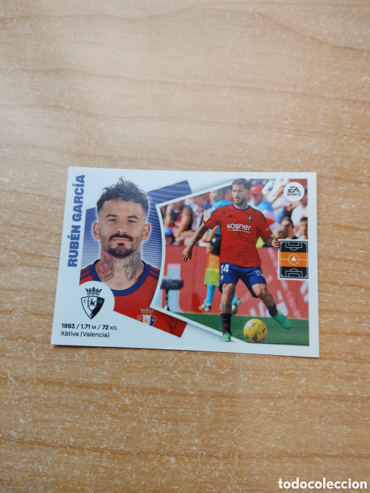 Cromos de f&uacute;tbol: 15 RUBEN GARCIA OSASUNA LIGA ESTE 2024 2025