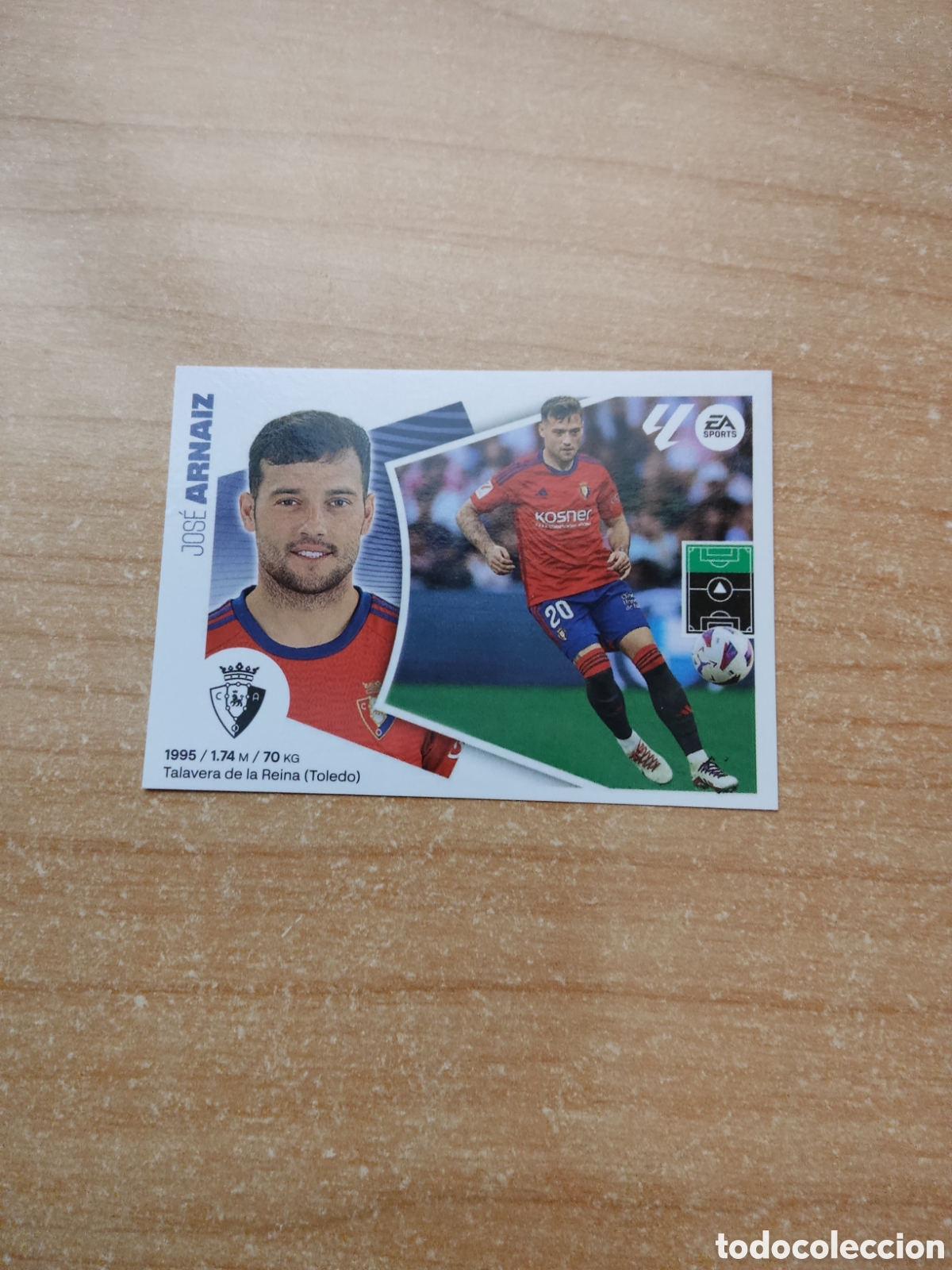 Cromos de f&uacute;tbol: 19 A ARNAIZ OSASUNA LIGA ESTE 2024 2025