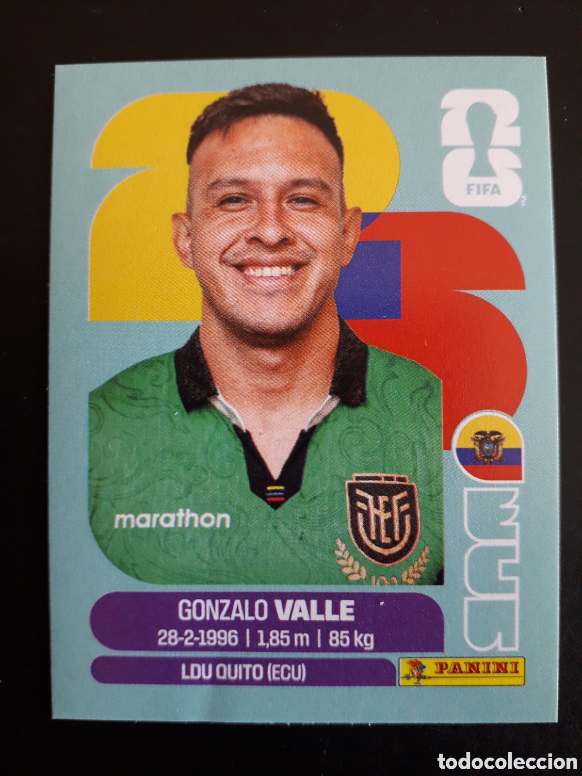 Cromos de f&uacute;tbol: VALLE ECUADOR ECU 3 MUNDIAL F&Uacute;TBOL 2026 FIFA WORLD CUP PANINI SIN PEGAR PEDIDO M&Iacute;NIMO 3&euro;
