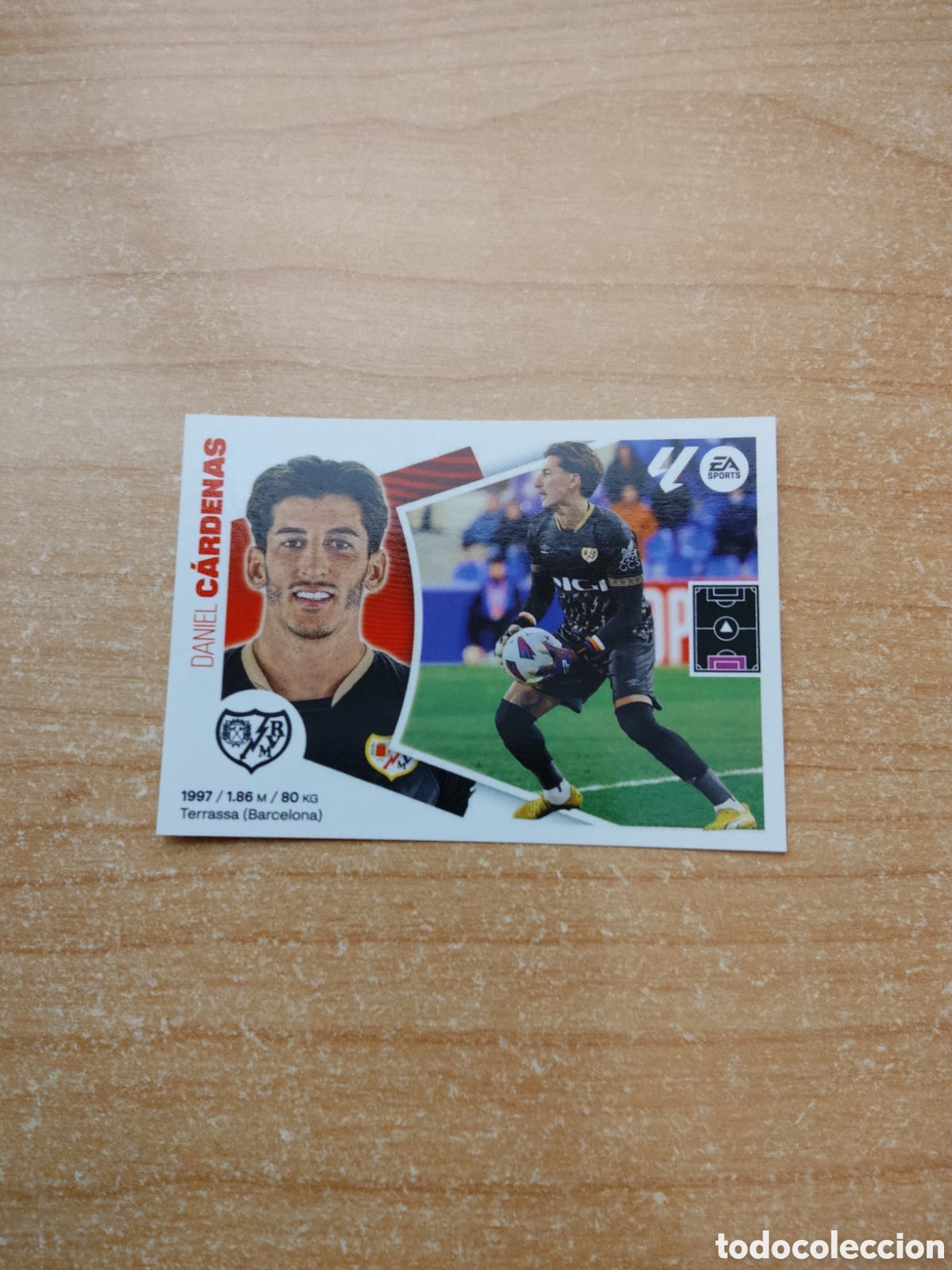 Cromos de f&uacute;tbol: 4 CARDENAS RAYO VALLECANO LIGA ESTE 2024 2025