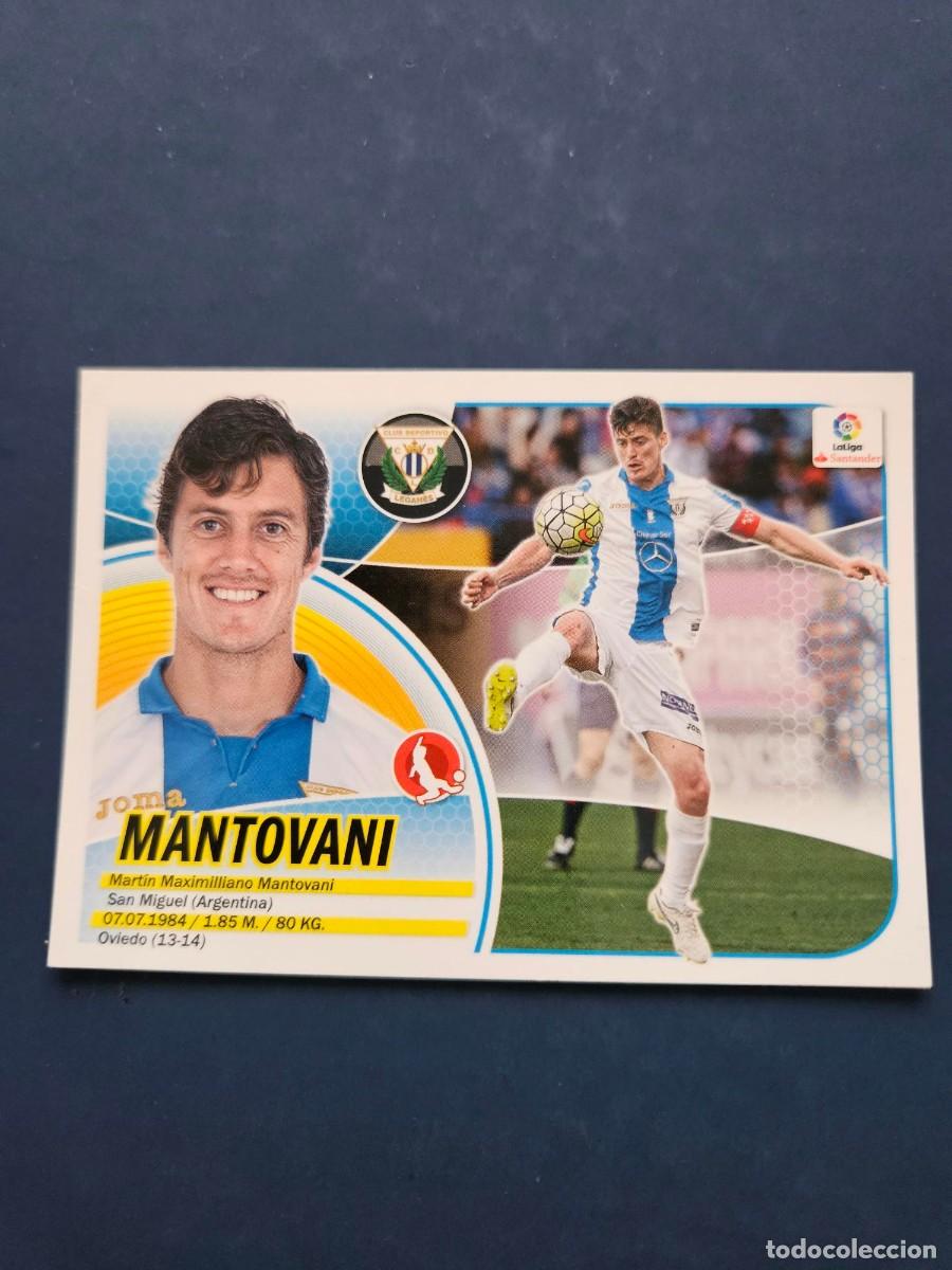 Cromos de f&uacute;tbol: N&ordm; 5 MANTOVANI LEGANES LOGO NUEVO LIGA ESTE 16 17 2016 2017 SIN PEGAR NUNCA PEGADO