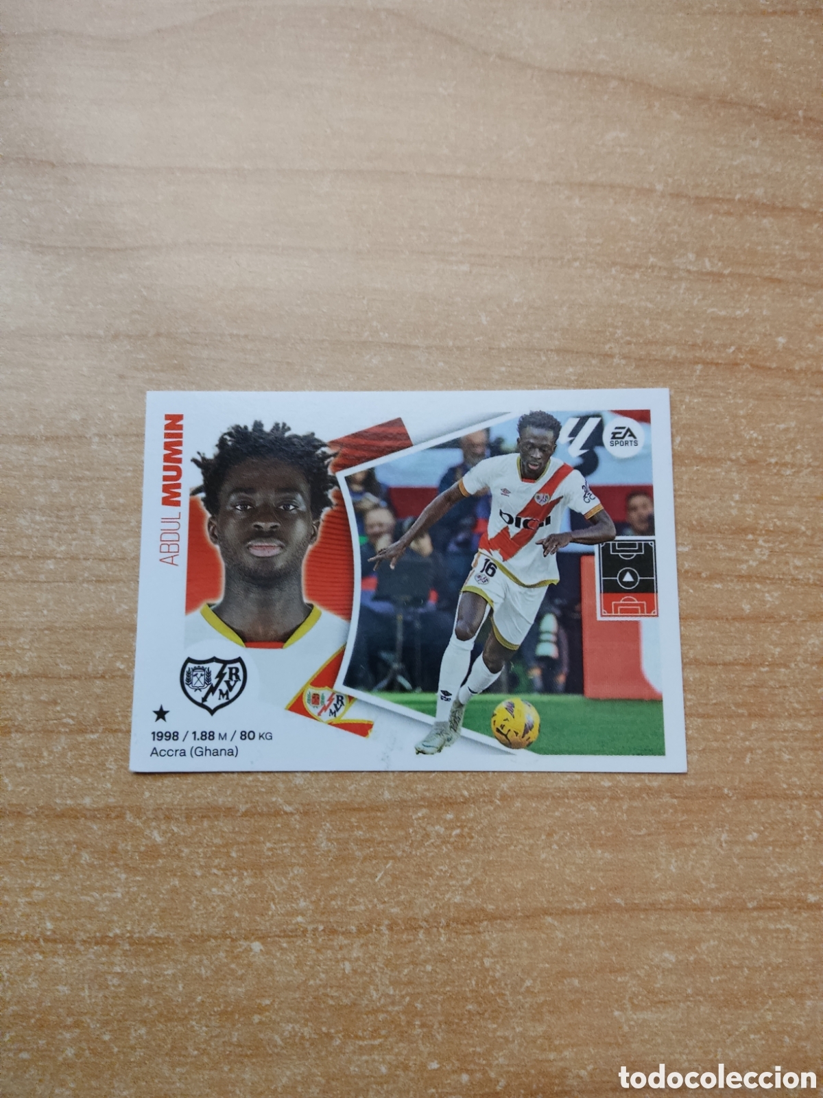 Cromos de f&uacute;tbol: 7 MUMIN RAYO VALLECANO LIGA ESTE 2024 2025