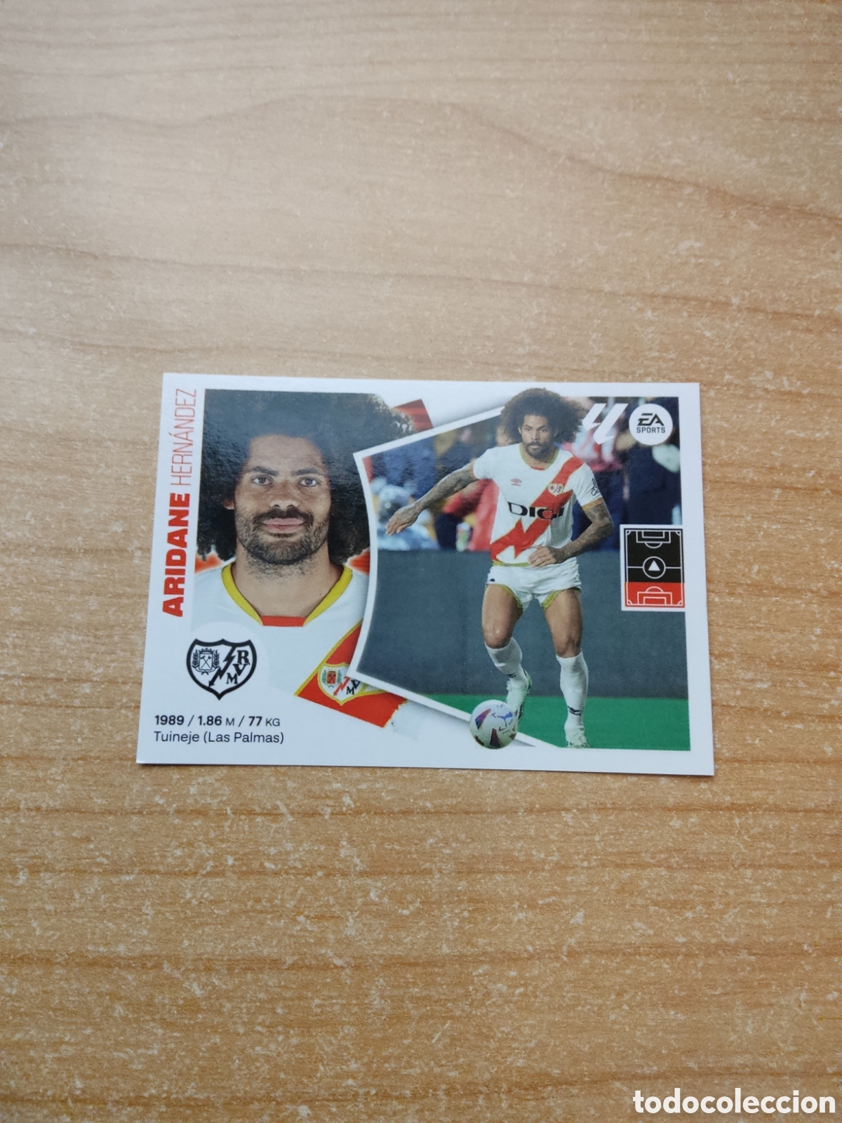 Fu&szlig;ball-Sticker: 8 ARIDANE HERNANDEZ RAYO VALLECANO LIGA ESTE 2024 2025