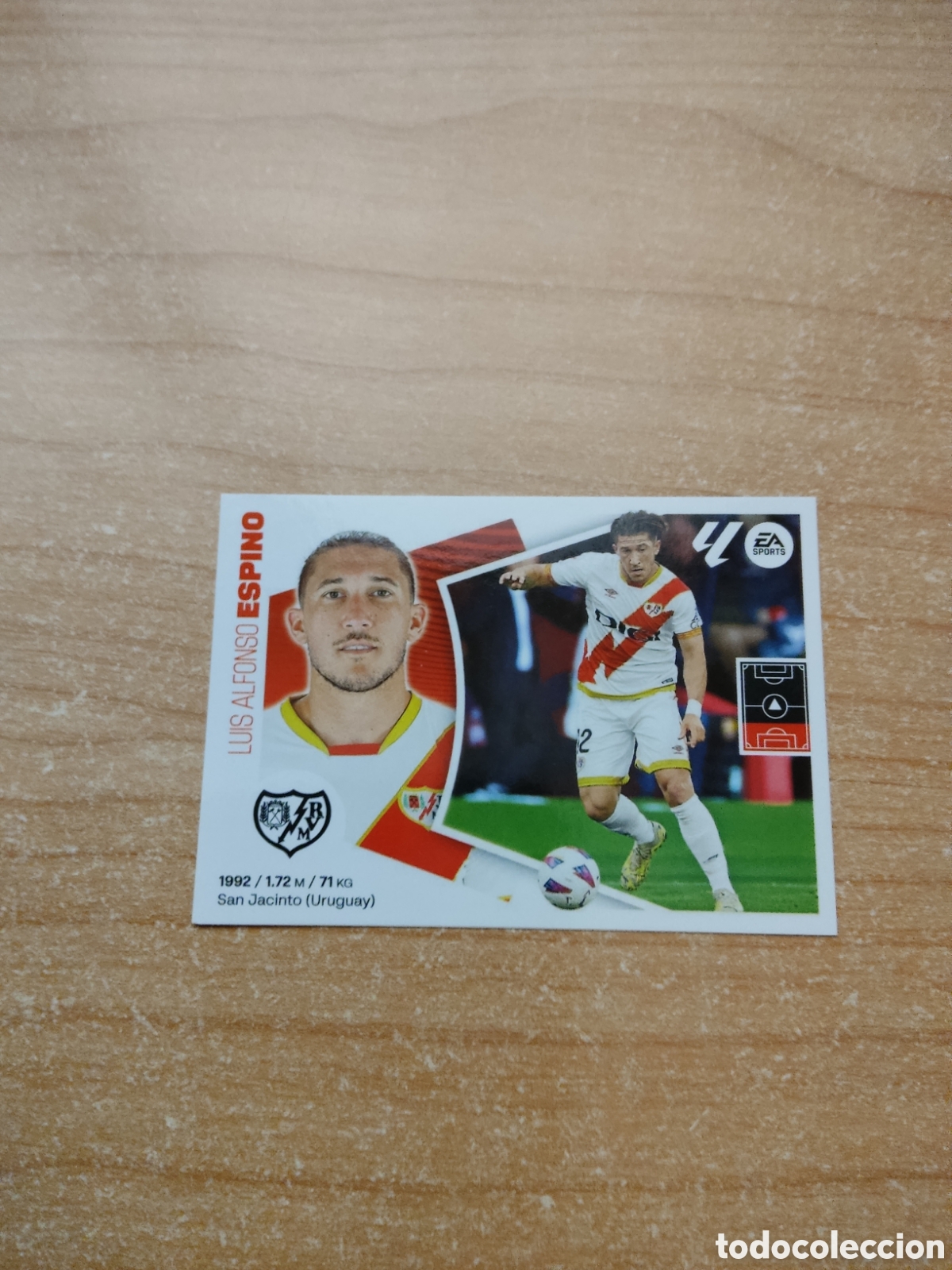 Fu&szlig;ball-Sticker: 9 ESPINO RAYO VALLECANO LIGA ESTE 2024 2025