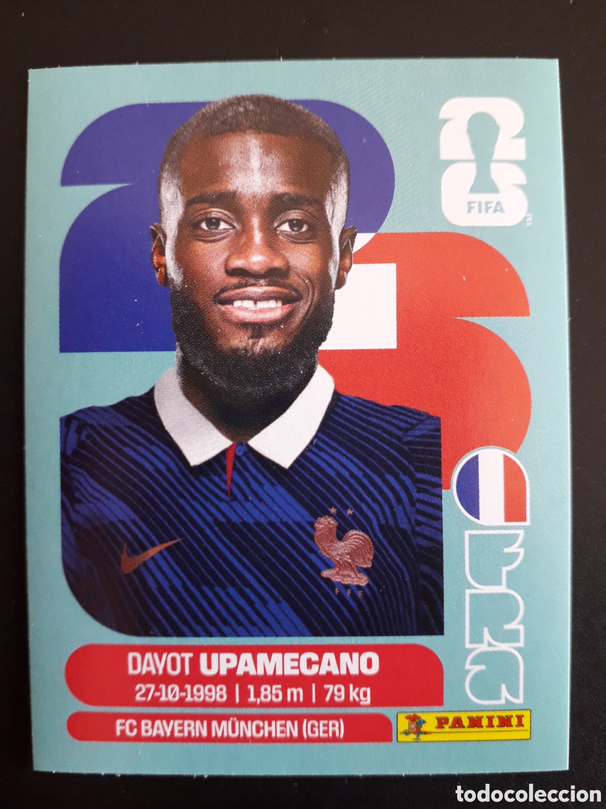 Cromos de Futebol: UPAMECANO FRANCIA FRA 7 MUNDIAL F&Uacute;TBOL 2026 FIFA WORLD CUP PANINI SIN PEGAR PEDIDO M&Iacute;NIMO 3&euro;