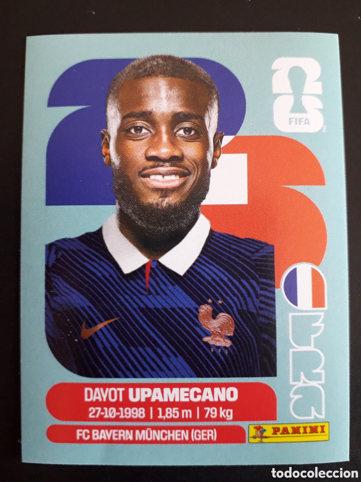 Football Stickers: UPAMECANO FRANCIA FRA 7 MUNDIAL F&Uacute;TBOL 2026 FIFA WORLD CUP PANINI SIN PEGAR PEDIDO M&Iacute;NIMO 3&euro;