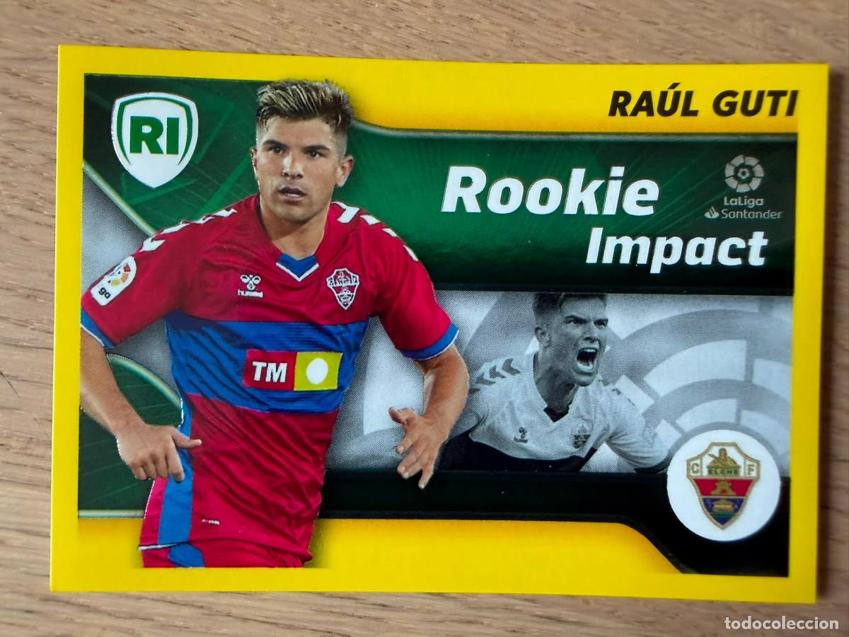 Football Stickers: 4 RAUL GUTI ROOKIE IMPACT ELCHE 21 22 2021 2022 LIGA SANTANDER COLECCIONES ESTE SIN PEGAR STICKER