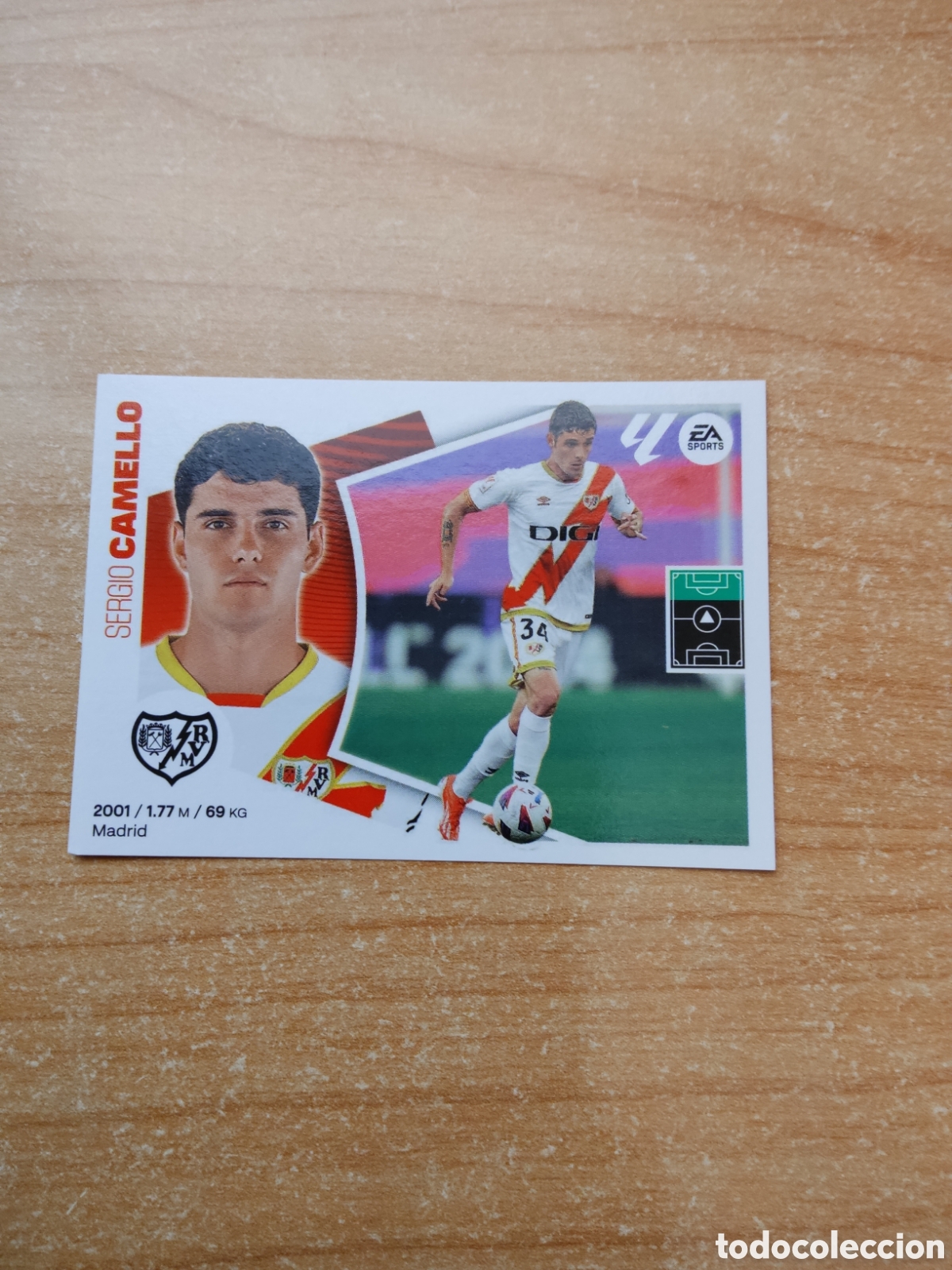 Football Stickers: 18 CAMELLO RAYO VALLECANO LIGA ESTE 2024 2025