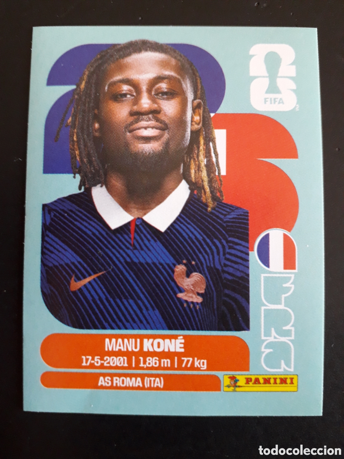 Football Stickers: KON&Eacute; FRANCIA FRA 11 MUNDIAL F&Uacute;TBOL 2026 FIFA WORLD CUP PANINI SIN PEGAR PEDIDO M&Iacute;NIMO 3&euro;