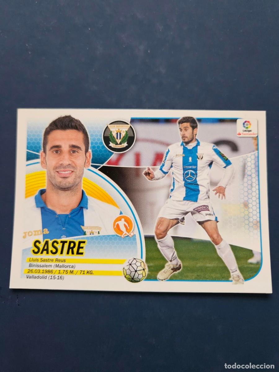 Football Stickers: N&ordm; 9 SASTRE LEGANES LOGO NUEVO LIGA ESTE 16 17 2016 2017 SIN PEGAR NUNCA PEGADO