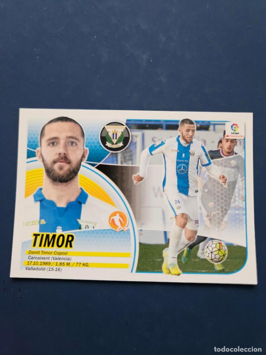 Football Stickers: N&ordm; 10 TIMOR LEGANES LOGO NUEVO LIGA ESTE 16 17 2016 2017 SIN PEGAR NUNCA PEGADO