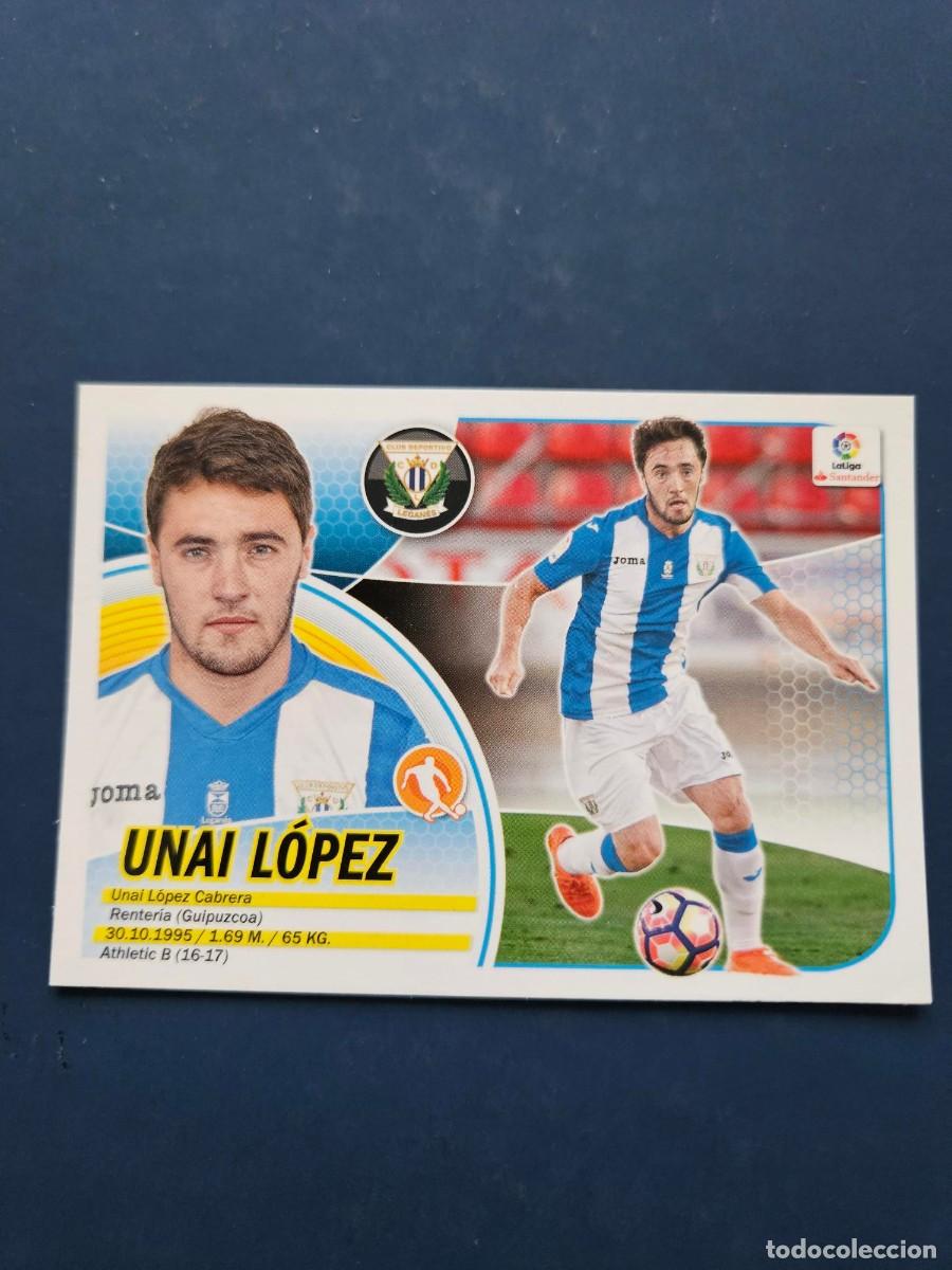 Figurine di Calcio: N&ordm; 14 UNAI LOPEZ LEGANES LOGO NUEVO LIGA ESTE 16 17 2016 2017 SIN PEGAR NUNCA PEGADO