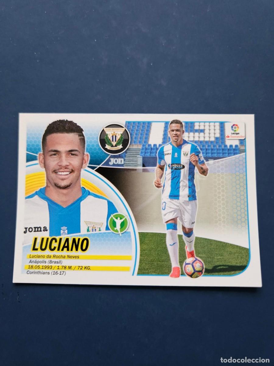 Figurine di Calcio: N&ordm; 14 BIS LUCIANO LEGANES COLOCA LOGO NUEVO LIGA ESTE 16 17 2016 2017 SIN PEGAR NUNCA PEGADO