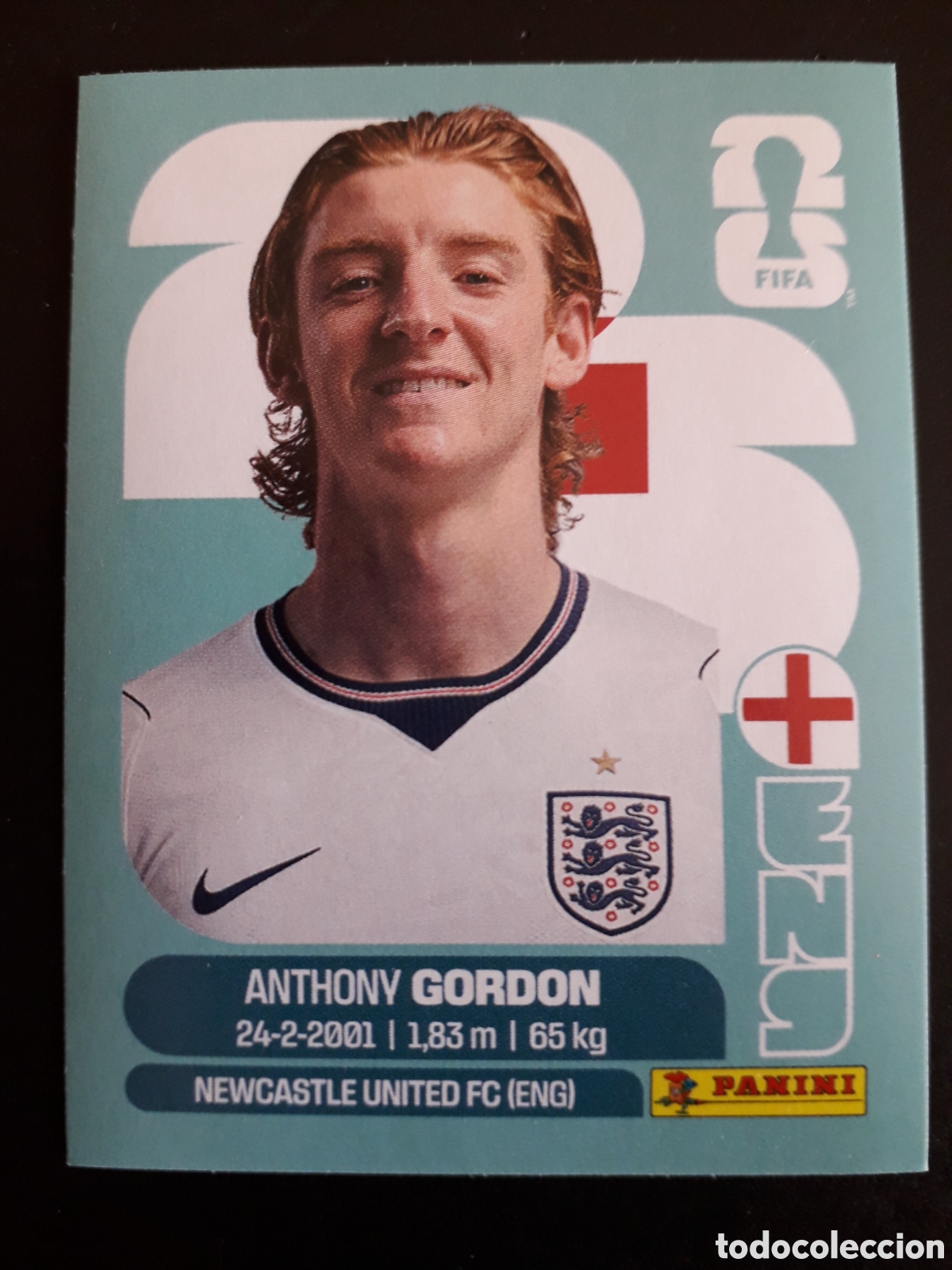 Figurine di Calcio: GORDON INGLATERRA ENG 15 MUNDIAL F&Uacute;TBOL 2026 FIFA WORLD CUP PANINI SIN PEGAR PEDIDO M&Iacute;NIMO 3&euro;