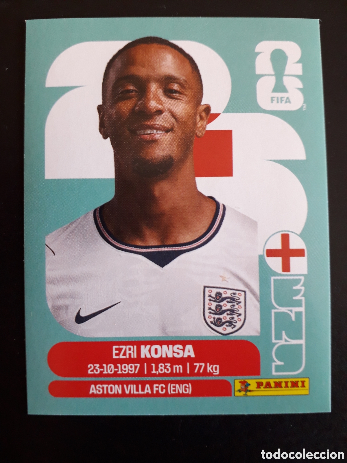 Figurine di Calcio: KONSA INGLATERRA ENG 5 MUNDIAL F&Uacute;TBOL 2026 FIFA WORLD CUP PANINI SIN PEGAR PEDIDO M&Iacute;NIMO 3&euro;
