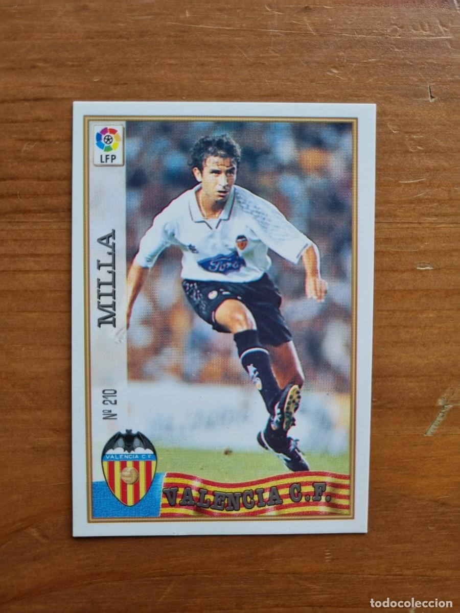 Cromos de f&uacute;tbol: 210 MILLA (Valencia CF). Las Fichas de la Liga 1997 1998 97 98 (Mundicromo)