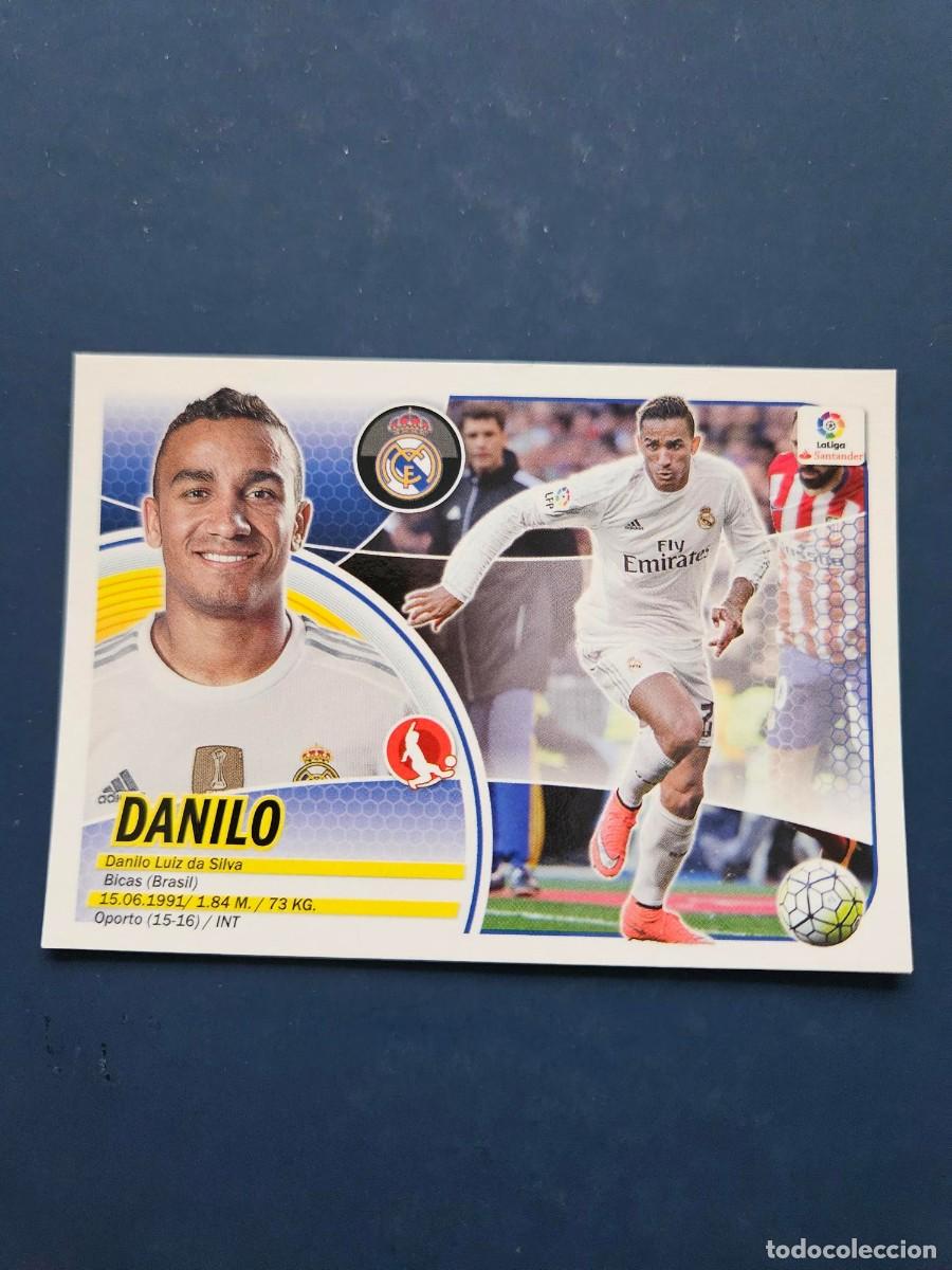 Cromos de f&uacute;tbol: N&ordm; 3B DANILO REAL MADRID LOGO NUEVO LIGA ESTE 16 17 2016 2017 SIN PEGAR NUNCA PEGADO