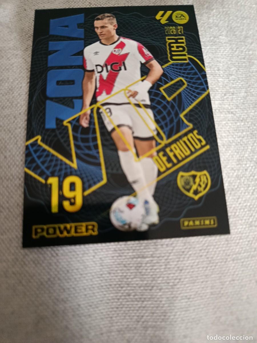 Cromos de f&uacute;tbol: Megacracks 26/27. 392P- De Frutos. Rayo Vallecano. Zona VIP power.