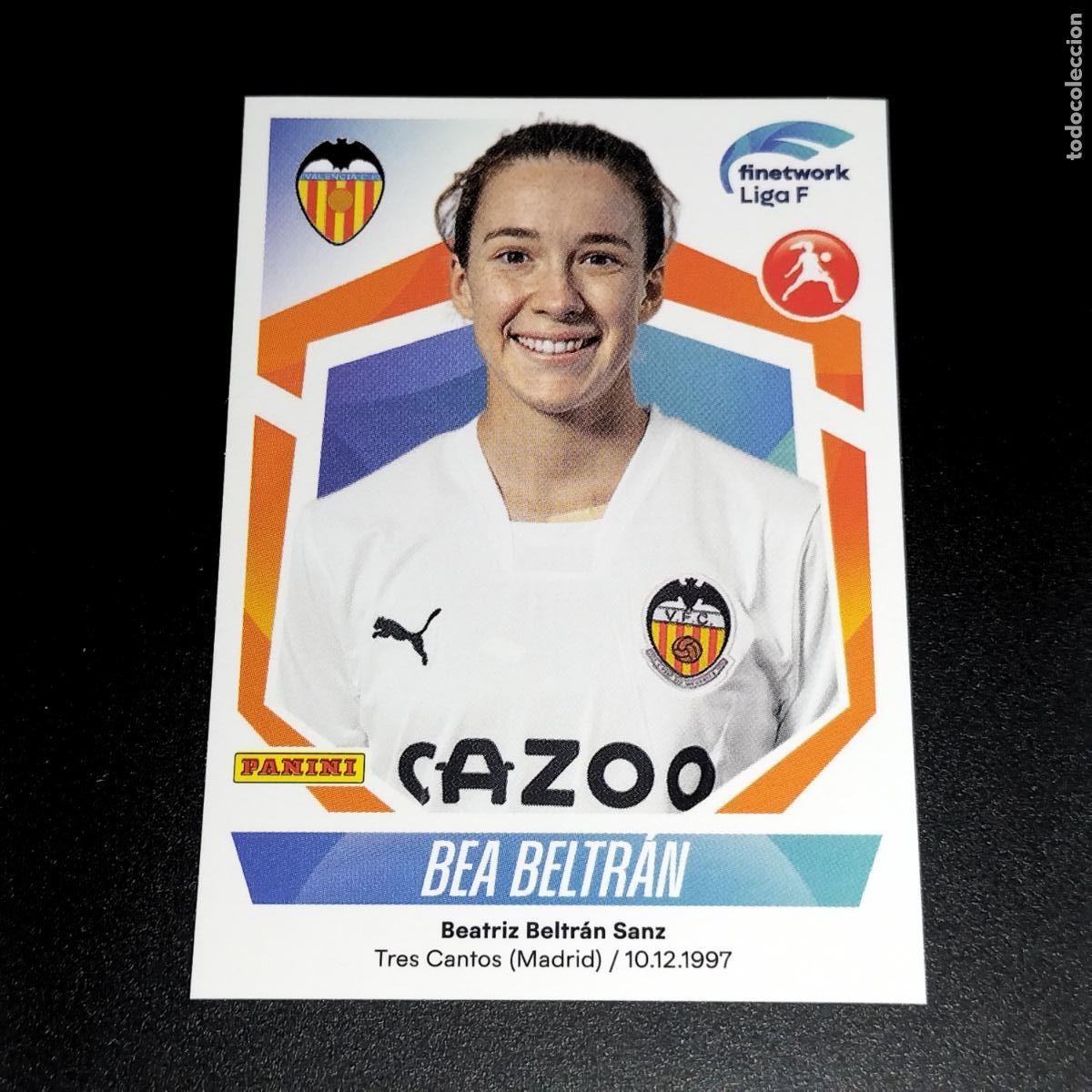 Cromos de Futebol: N&ordm; 295 BEA BELTRAN VALENCIA CROMOS FINETWORK LIGA F FEMENINA PANINI 2022 2023 22 23