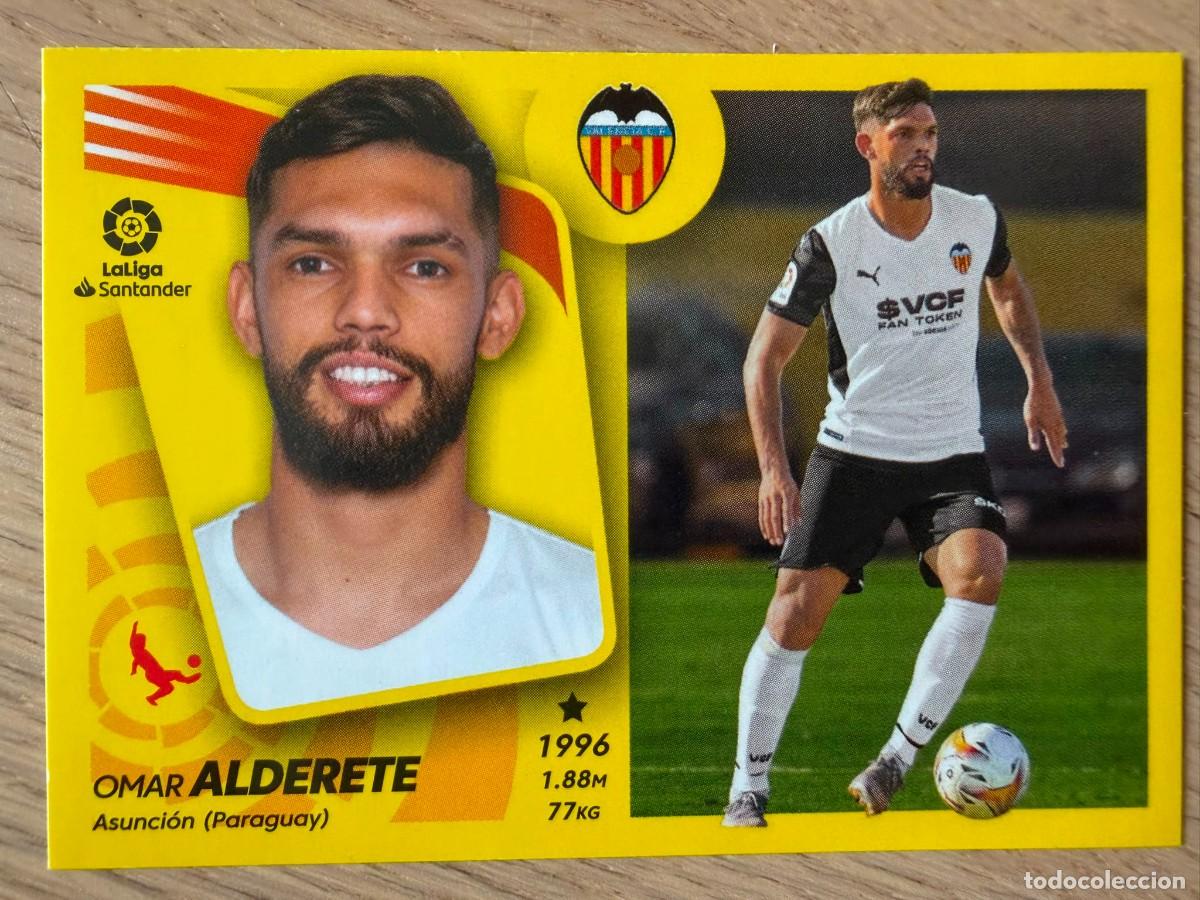 Cromos de f&uacute;tbol: ALDERETE FICHAJE 16 VALENCIA 21 22 2021 2022 LIGA SANTANDER COLECCIONES ESTE SIN PEGAR STICKER