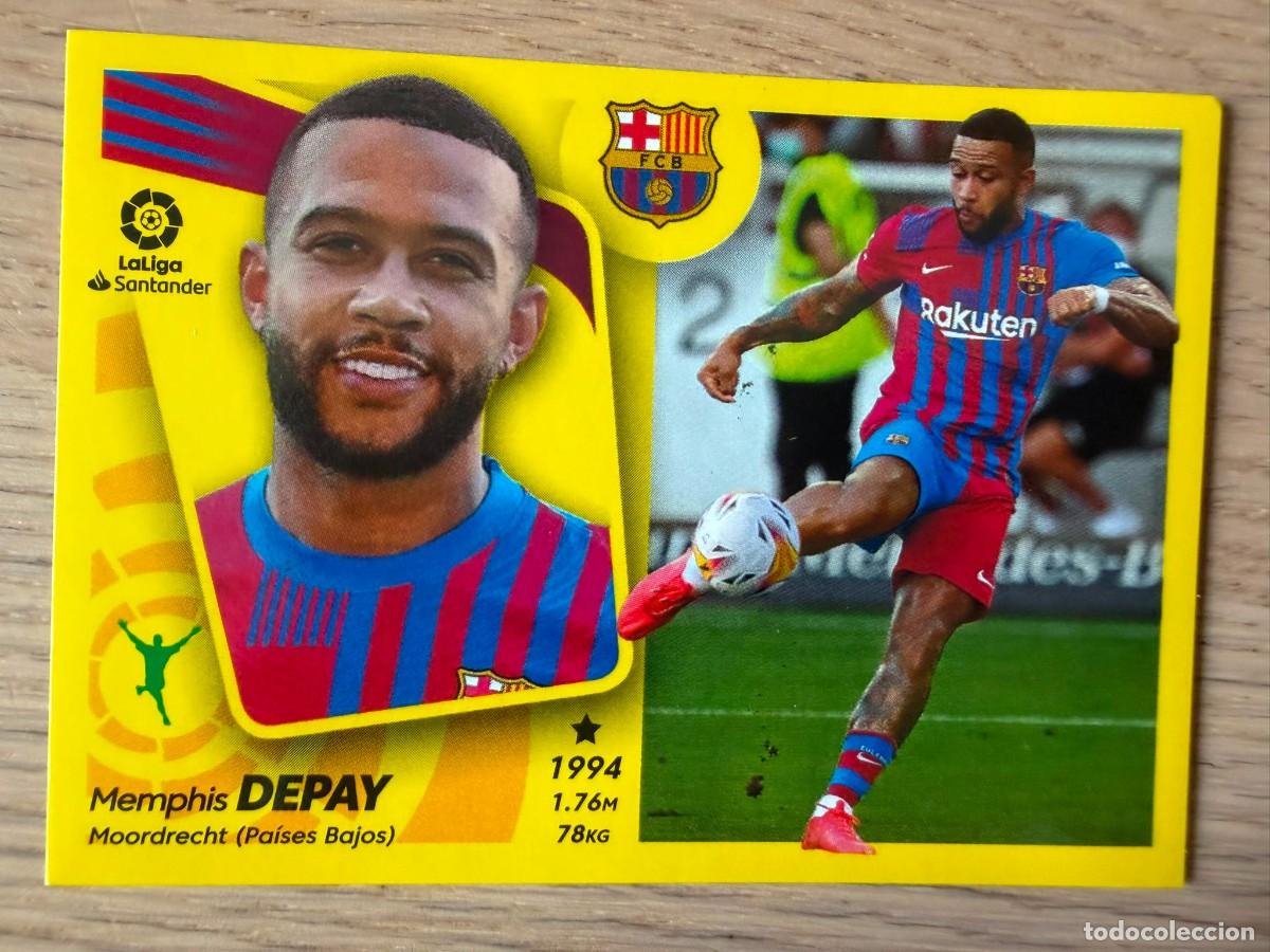 Cromos de f&uacute;tbol: DEPAY FICHAJE 22 BARCELONA 21 22 2021 2022 LIGA SANTANDER COLECCIONES ESTE SIN PEGAR STICKER
