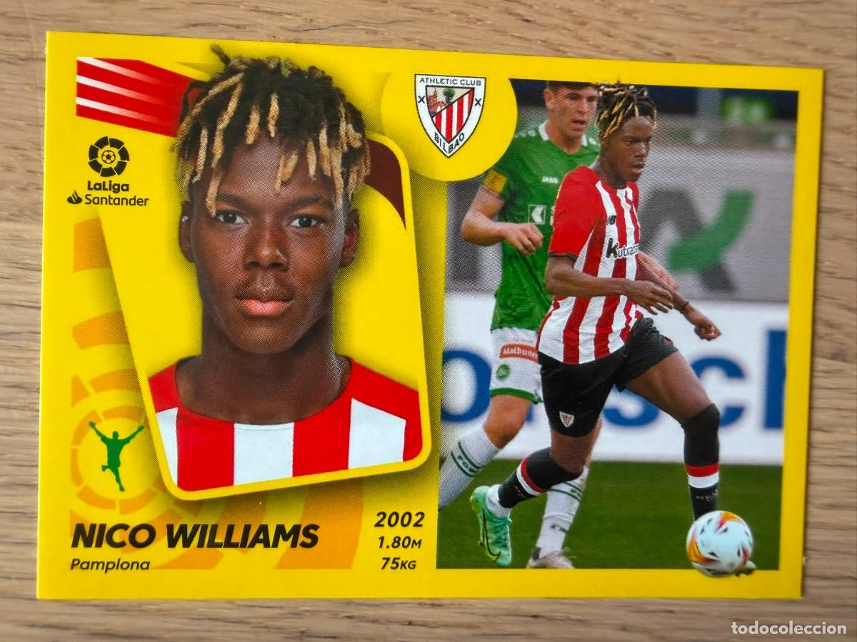 Cromos de f&uacute;tbol: NICO WILLIAMS FICHAJE 26 ATHLETIC BILBAO 21 22 2021 2022 LIGA SANTANDER COLECCIONES ESTE SIN PEGAR