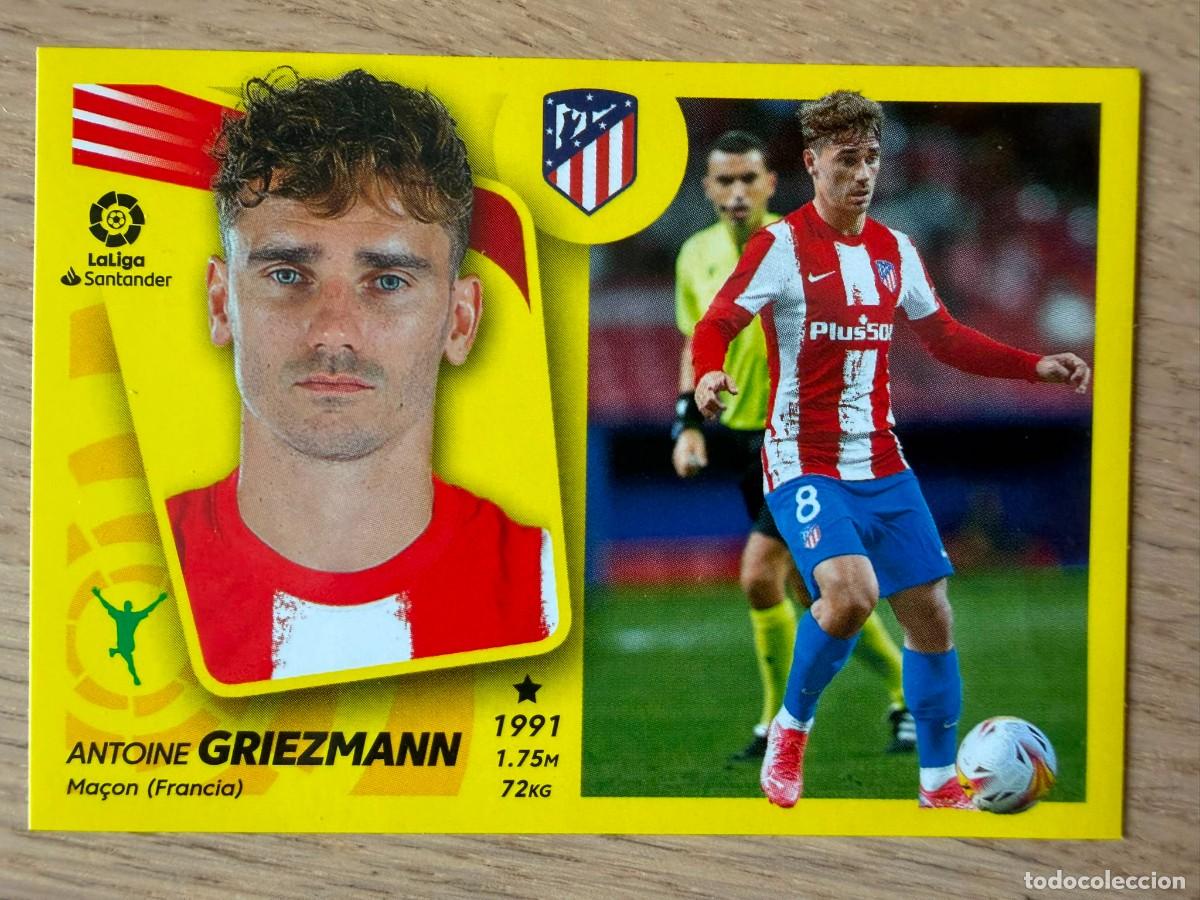 Cromos de f&uacute;tbol: GRIEZMANN FICHAJE 63 ATLETICO MADRID 21 22 2021 2022 LIGA SANTANDER COLECCIONES ESTE SIN PEGAR