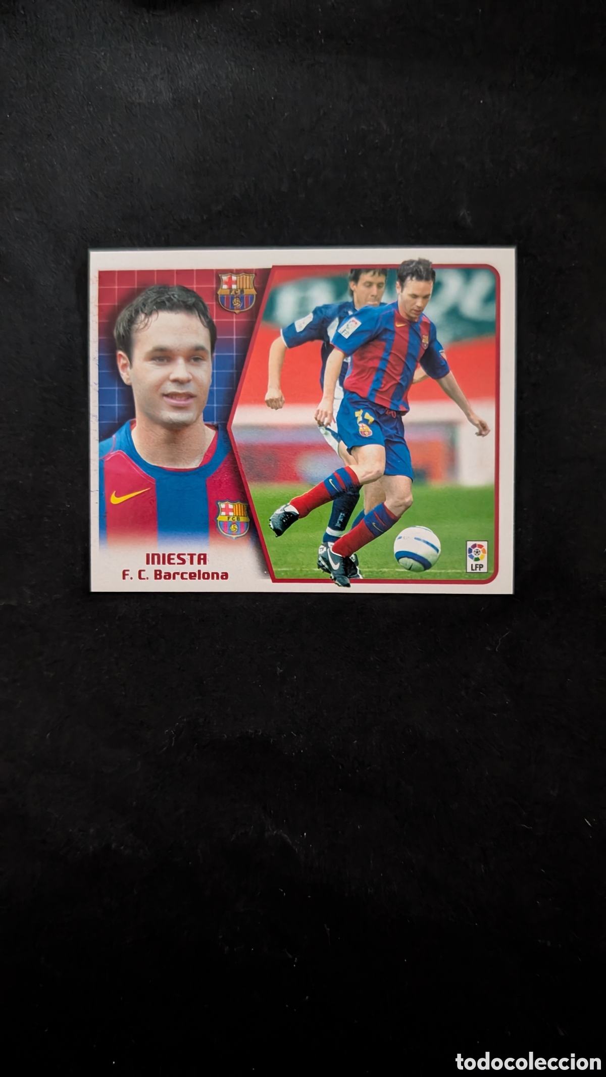 Fu&szlig;ball-Sticker: INIESTA BARCELONA LIGA ESTE 2005/06 05 06 NUNCA PEGADO SIN PEGAR