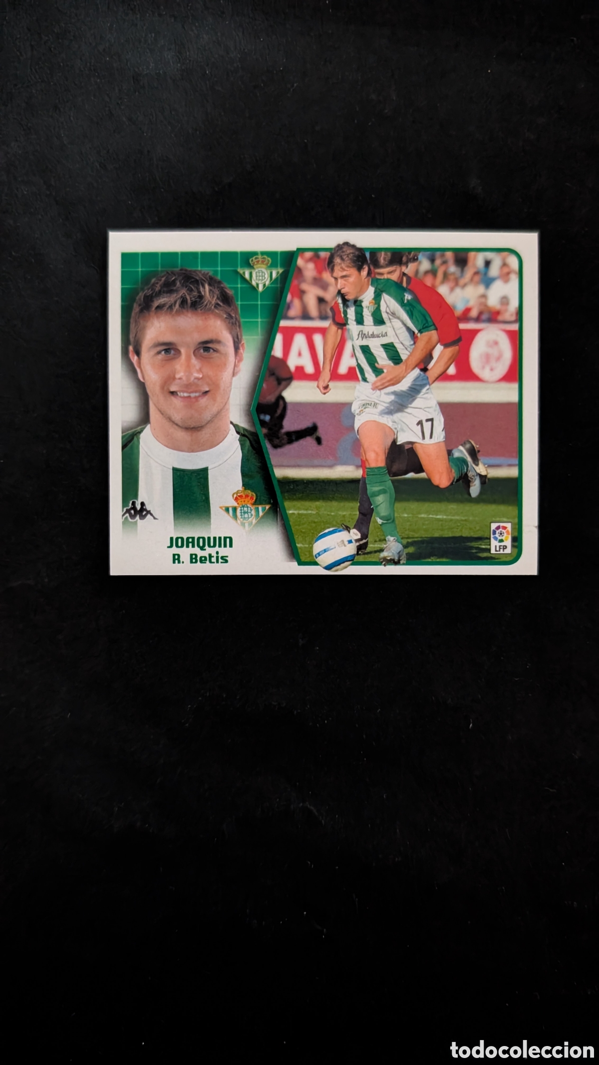 Football Stickers: JOAQUIN BETIS LIGA ESTE 2005/06 05 06 NUNCA PEGADO SIN PEGAR