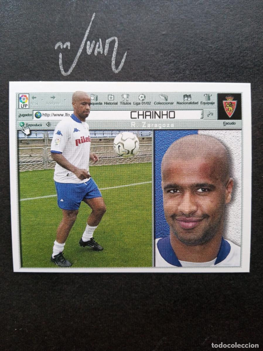 Cromos de f&uacute;tbol: COLOCA CHAINHO REAL ZARAGOZA ⚽ COLECCIONES ESTE &reg; 2001 2002 LIGA 01 02 SIN PEGAR NUNCA PEGADO NUEVO
