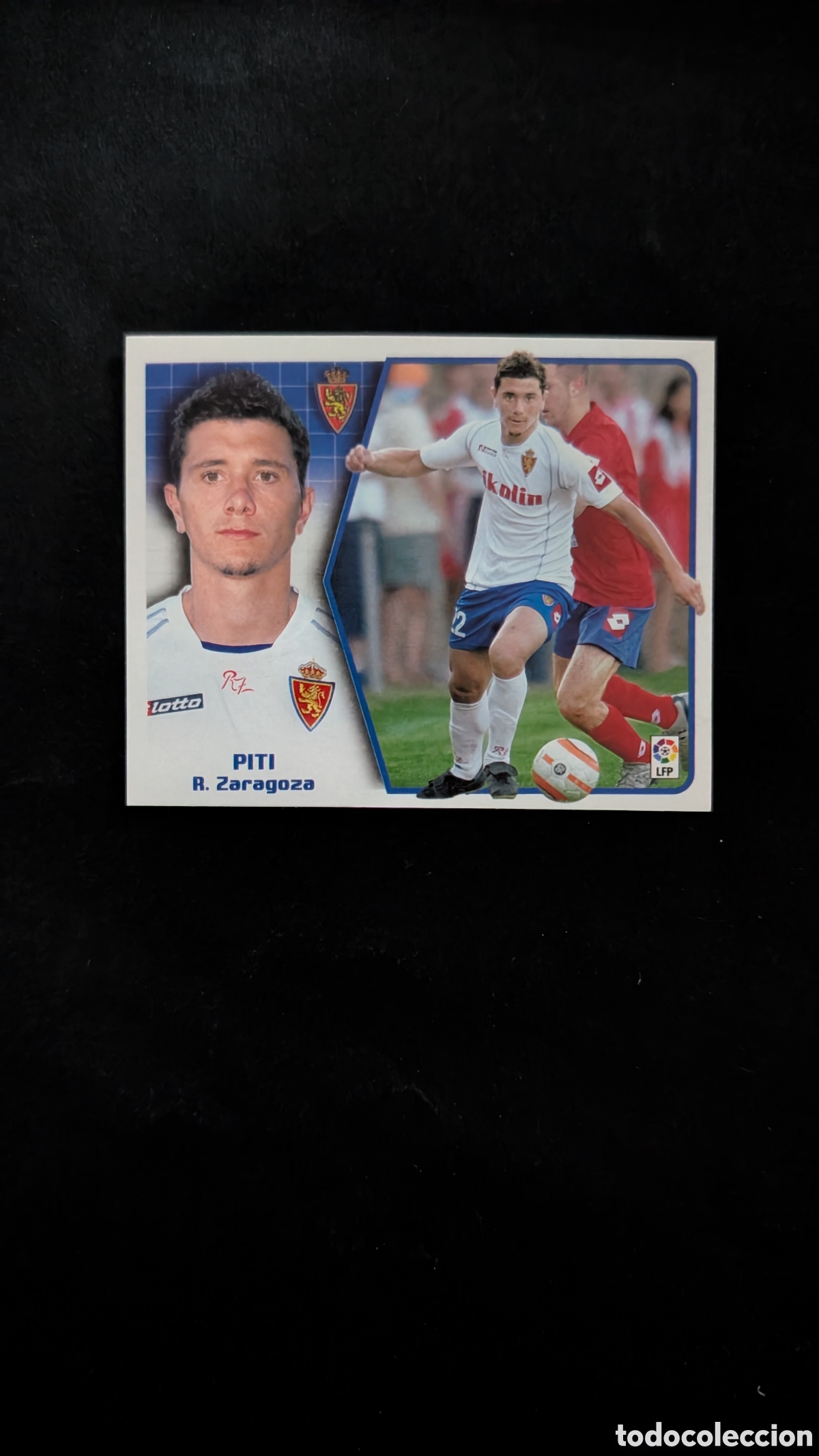 Figurine di Calcio: PITI ZARAGOZA LIGA ESTE 2005/06 05 06 NUNCA PEGADO SIN PEGAR