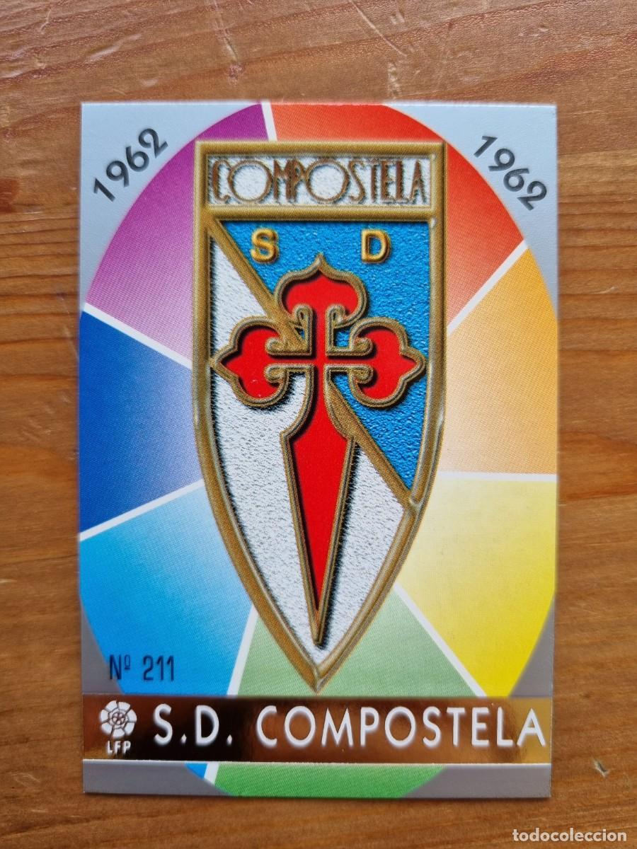 Cromos de f&uacute;tbol: 211 ESCUDO (SD Compostela). Las Fichas de la Liga 1997 1998 97 98 (Mundicromo)