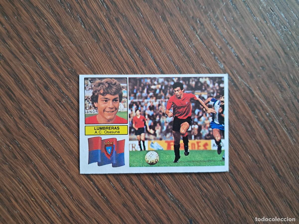 Cromos de f&uacute;tbol: cromo de futbol, edic. Este, liga 82-83, Lumbreras, A.C. Osasuna. sin pegar.