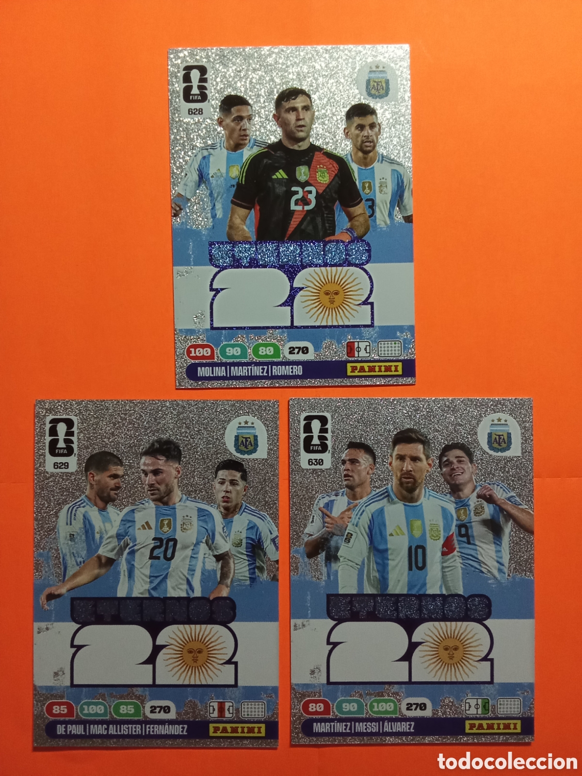 Figurine di Calcio: LOTE ETERNOS 22 628 DEFENSAS 629 CENTROCAMPISTAS Y 630 DELANTEROS FIFA WORLD CUP 26 MUNDIAL 2026