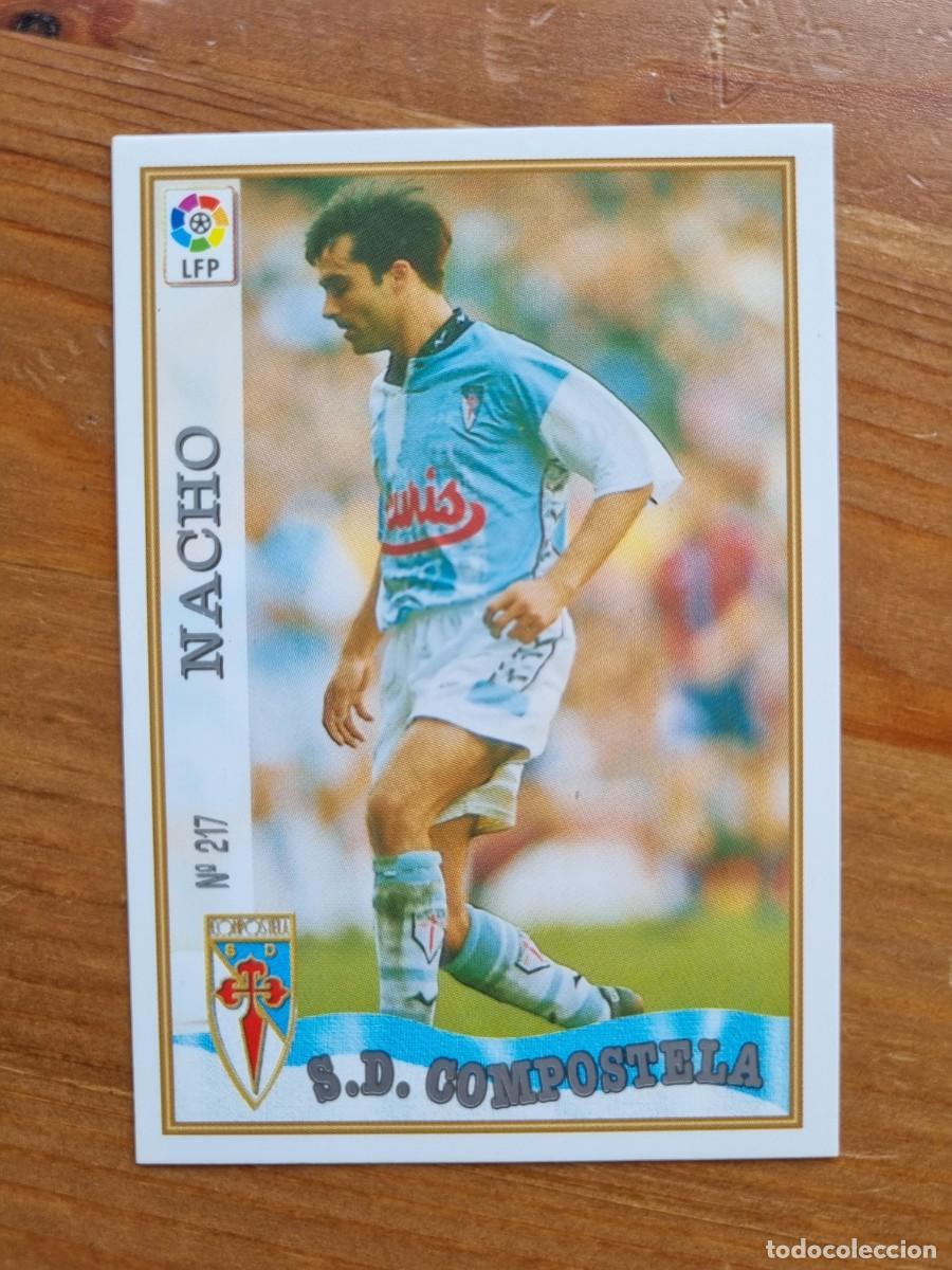 Figurine di Calcio: 217 NACHO (SD Compostela). Las Fichas de la Liga 1997 1998 97 98 (Mundicromo)
